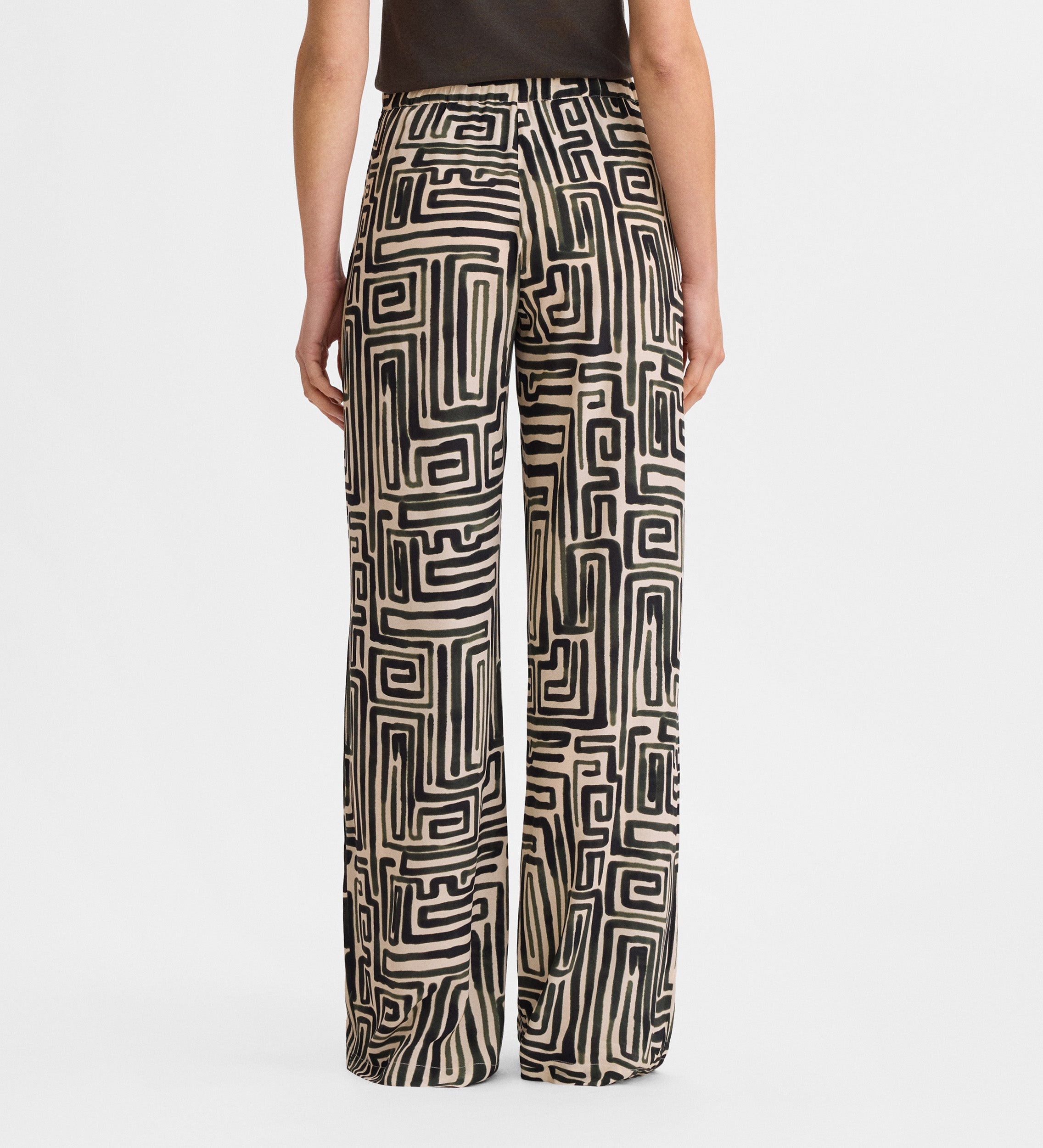 Flowy printed pants