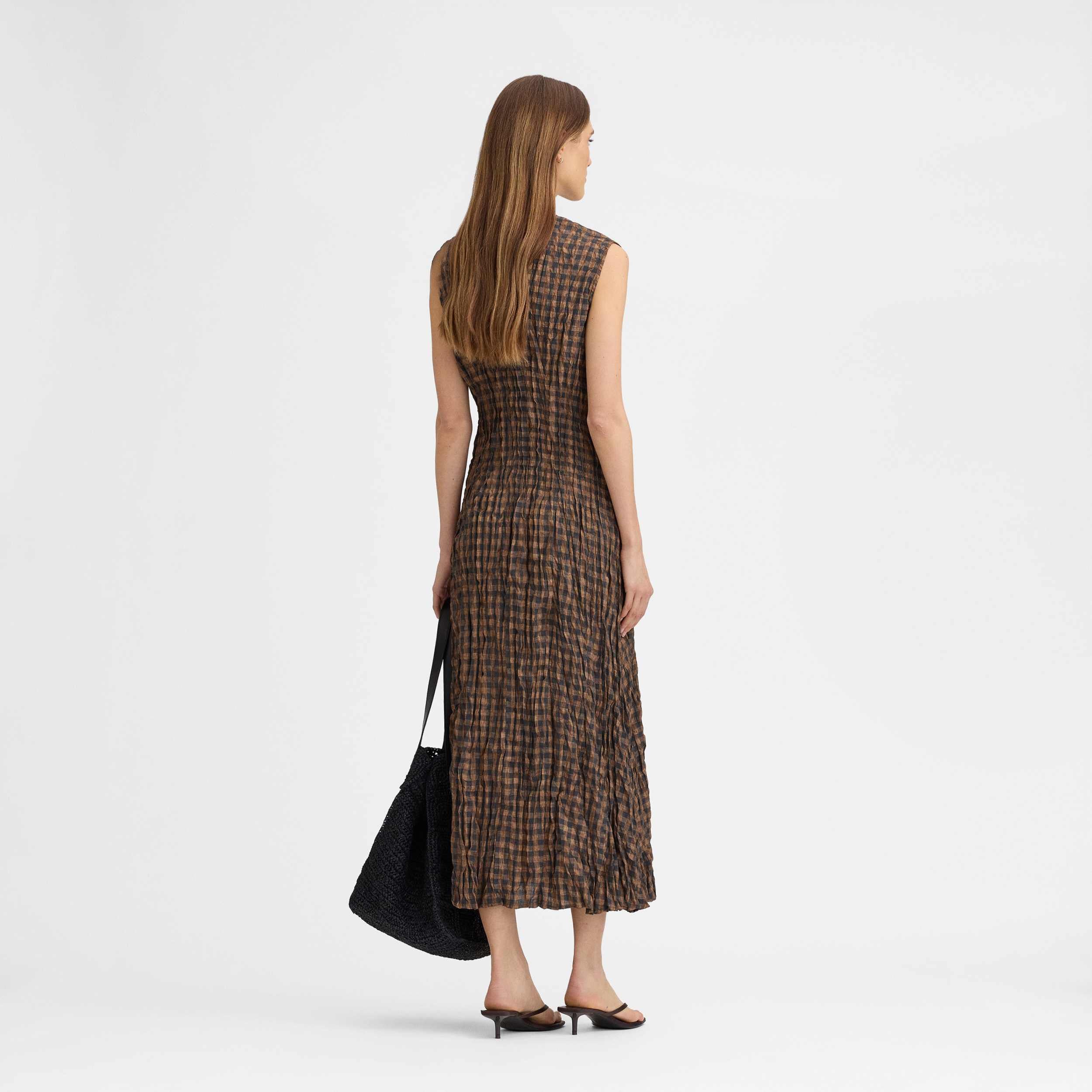 Fitted plaid dress