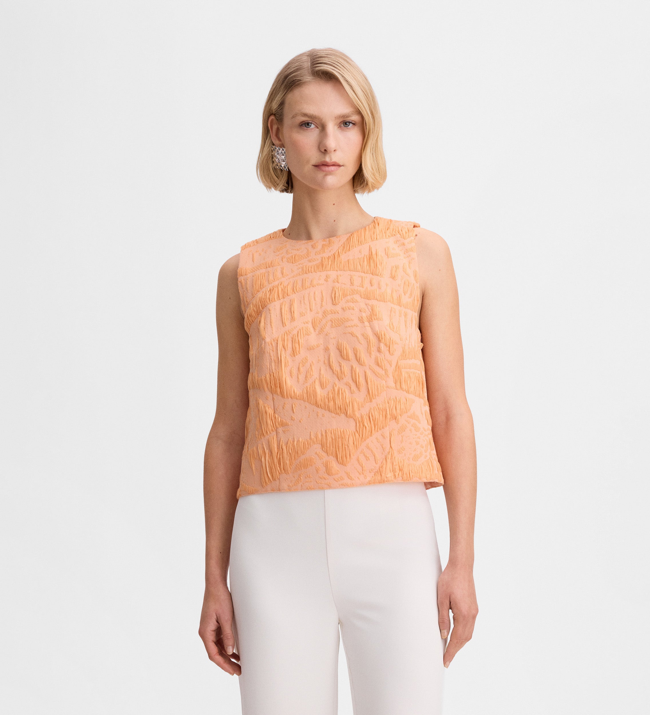 Crop top jacquard
