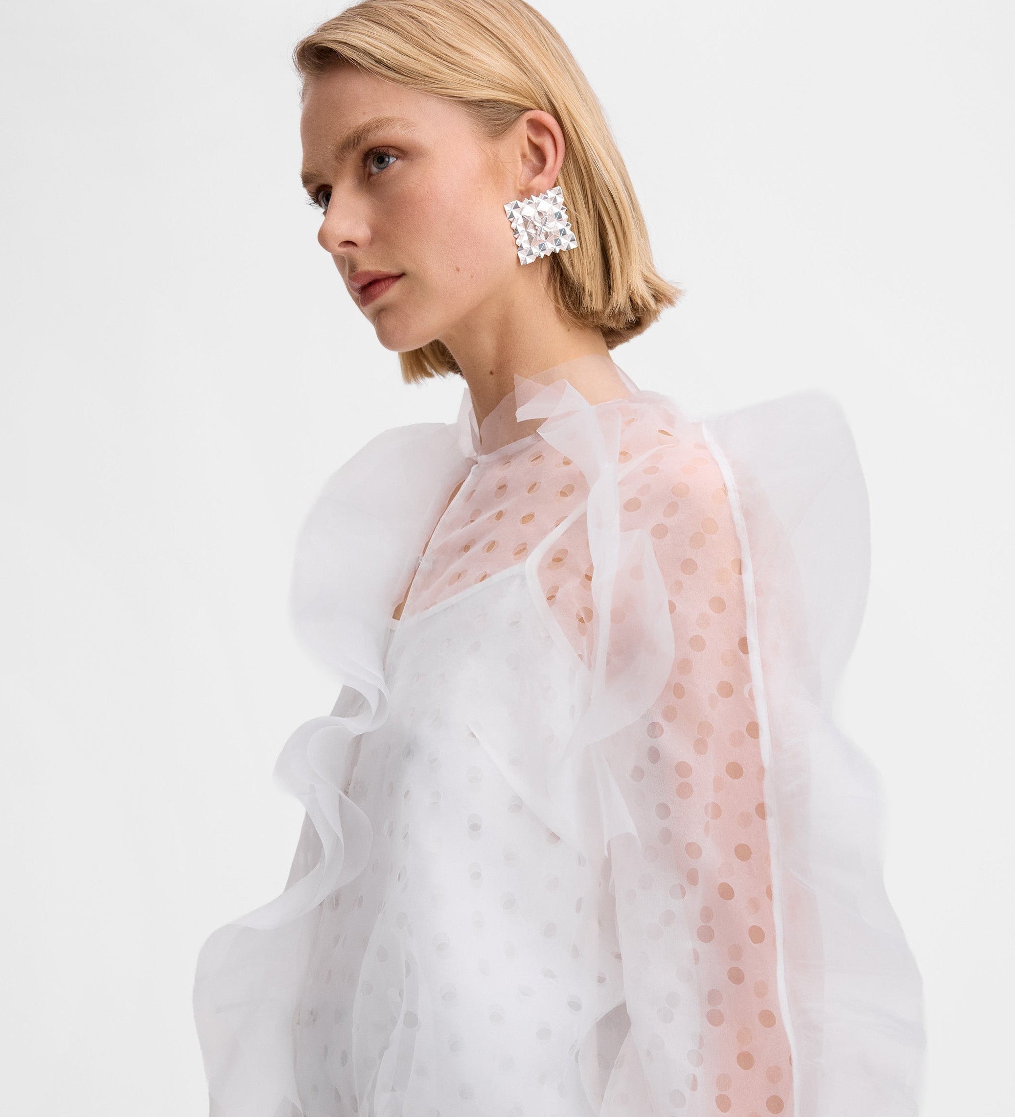 Organza bomber jacket