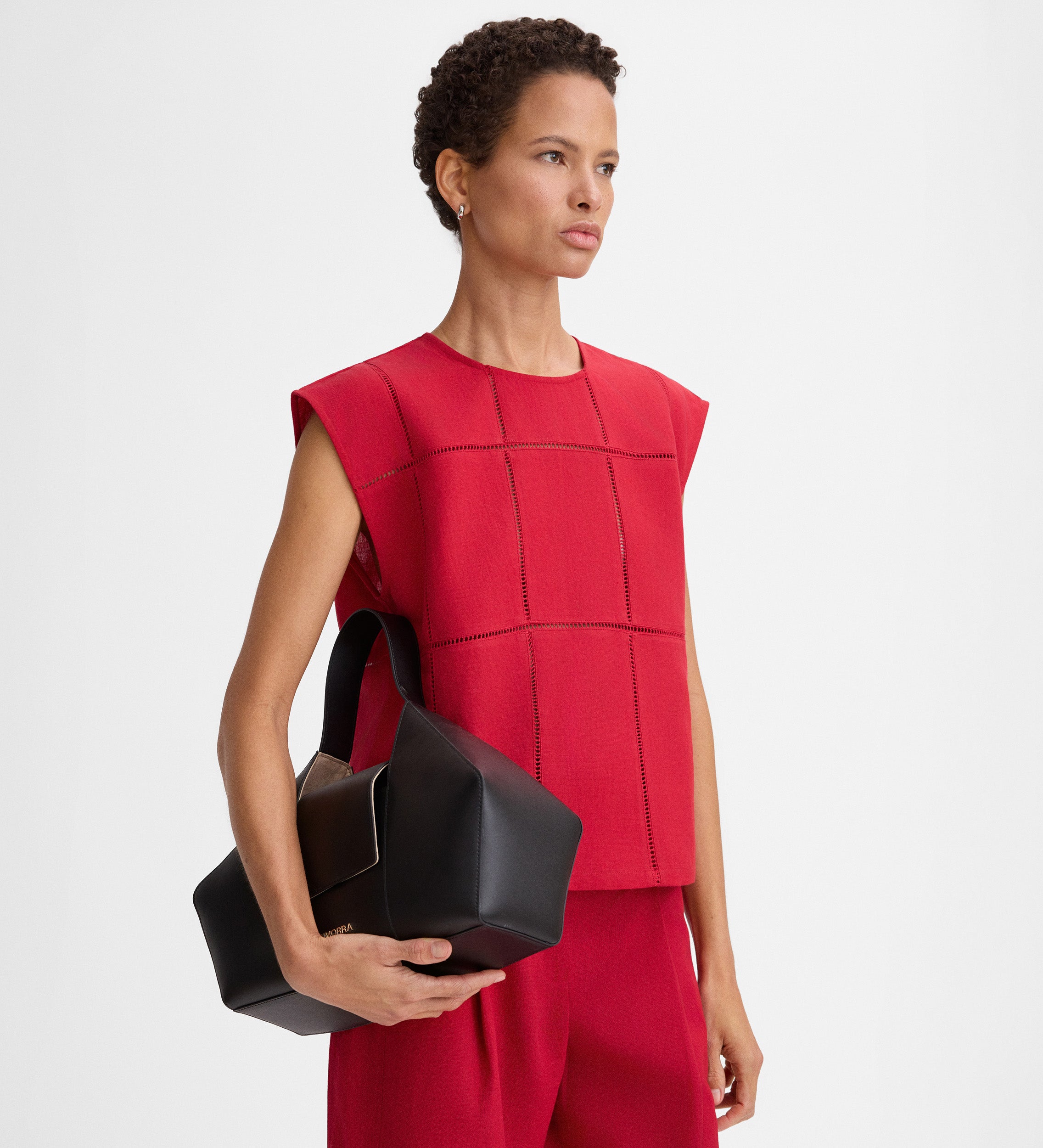 Lace details short top