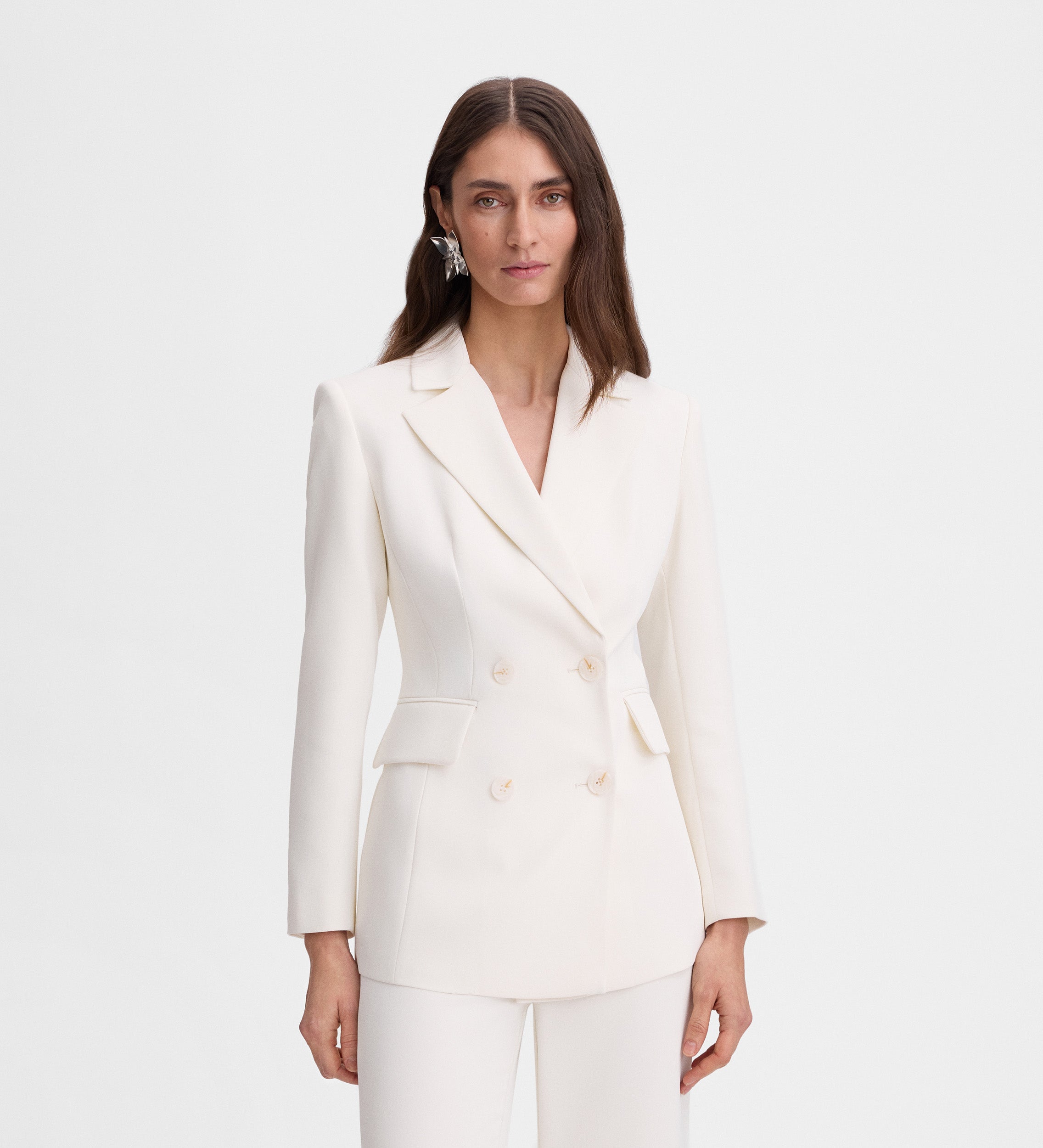 Americana entallada doble cruce