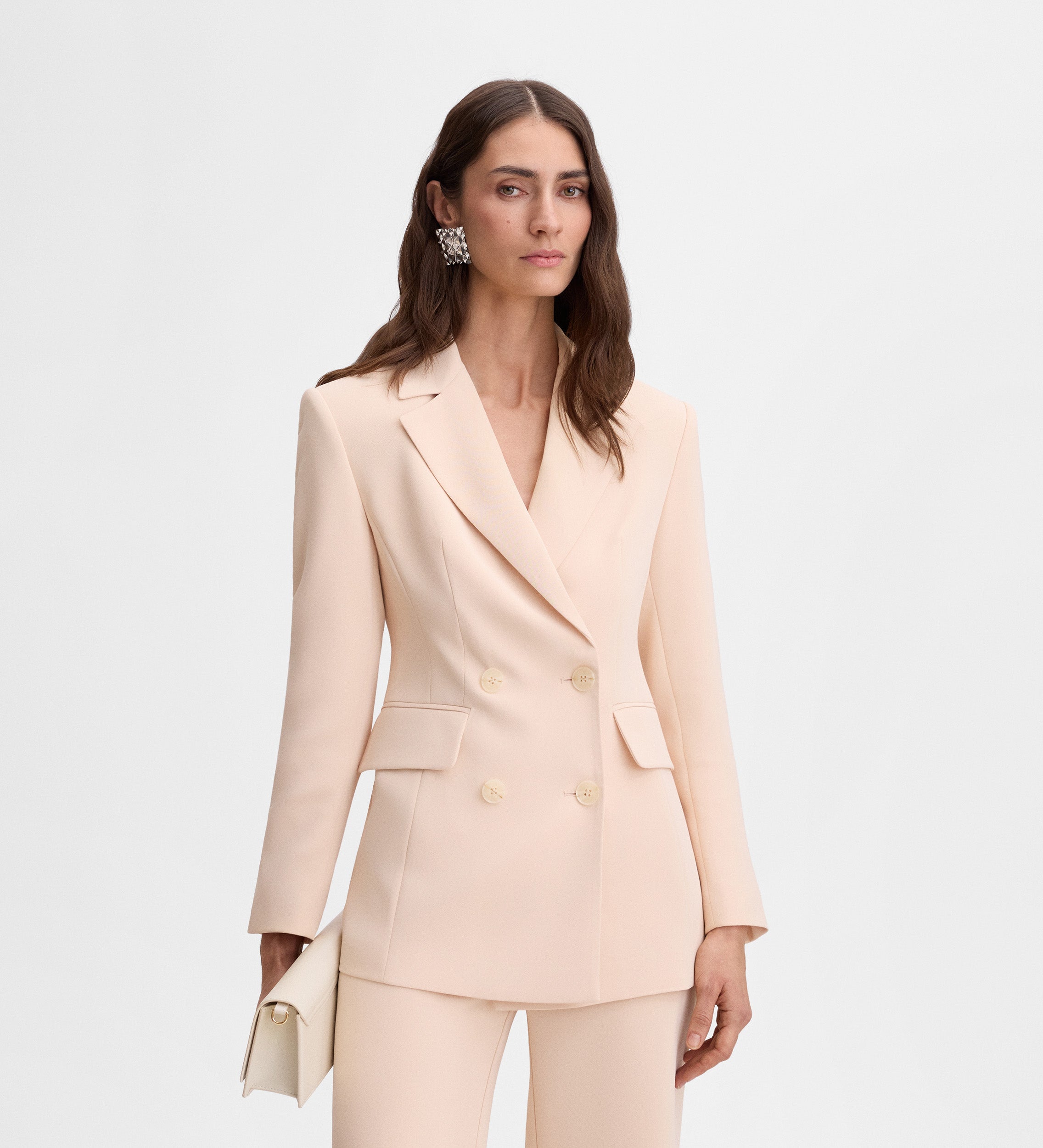 Double-breasted tailored blazer