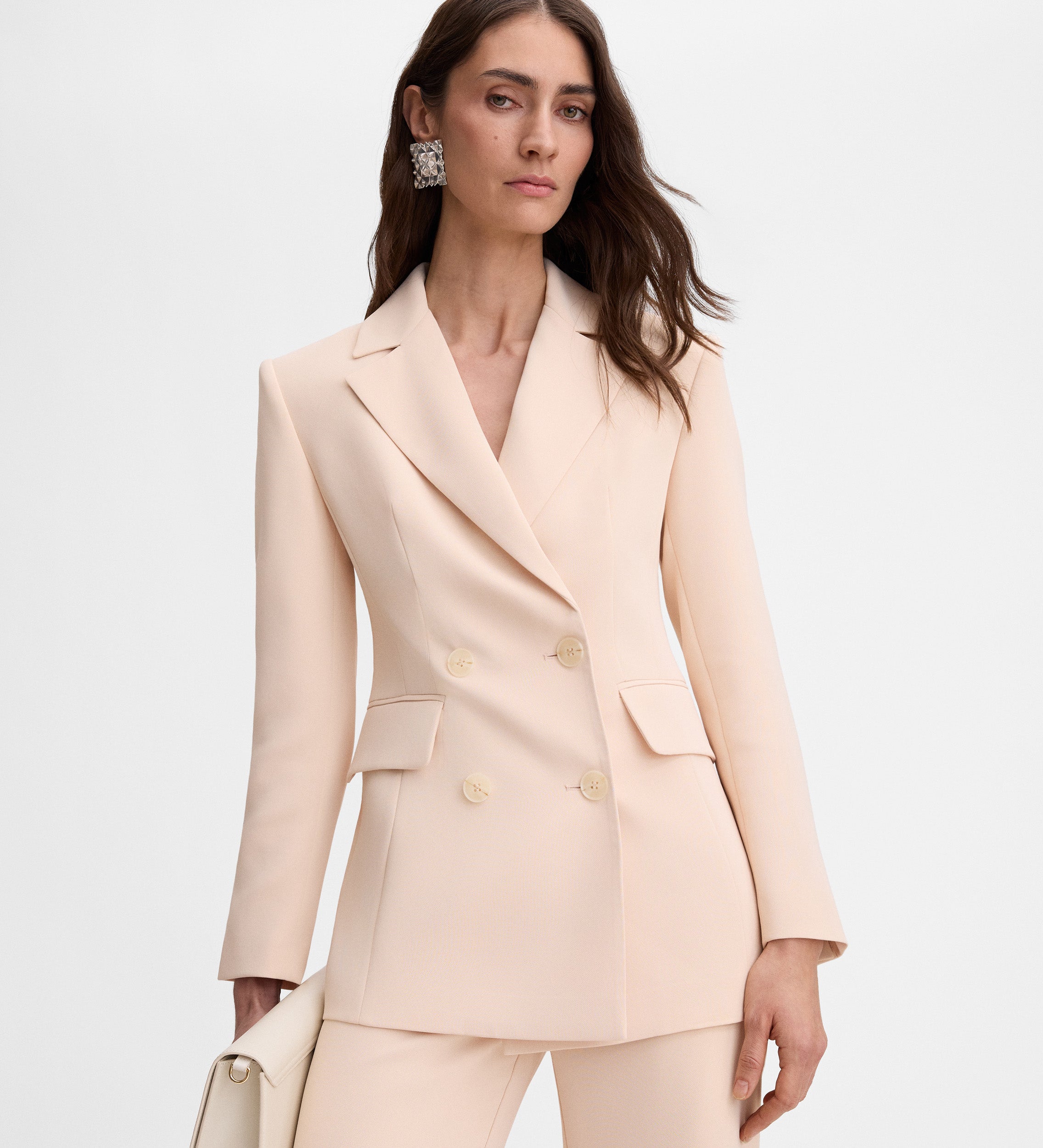 Double-breasted tailored blazer