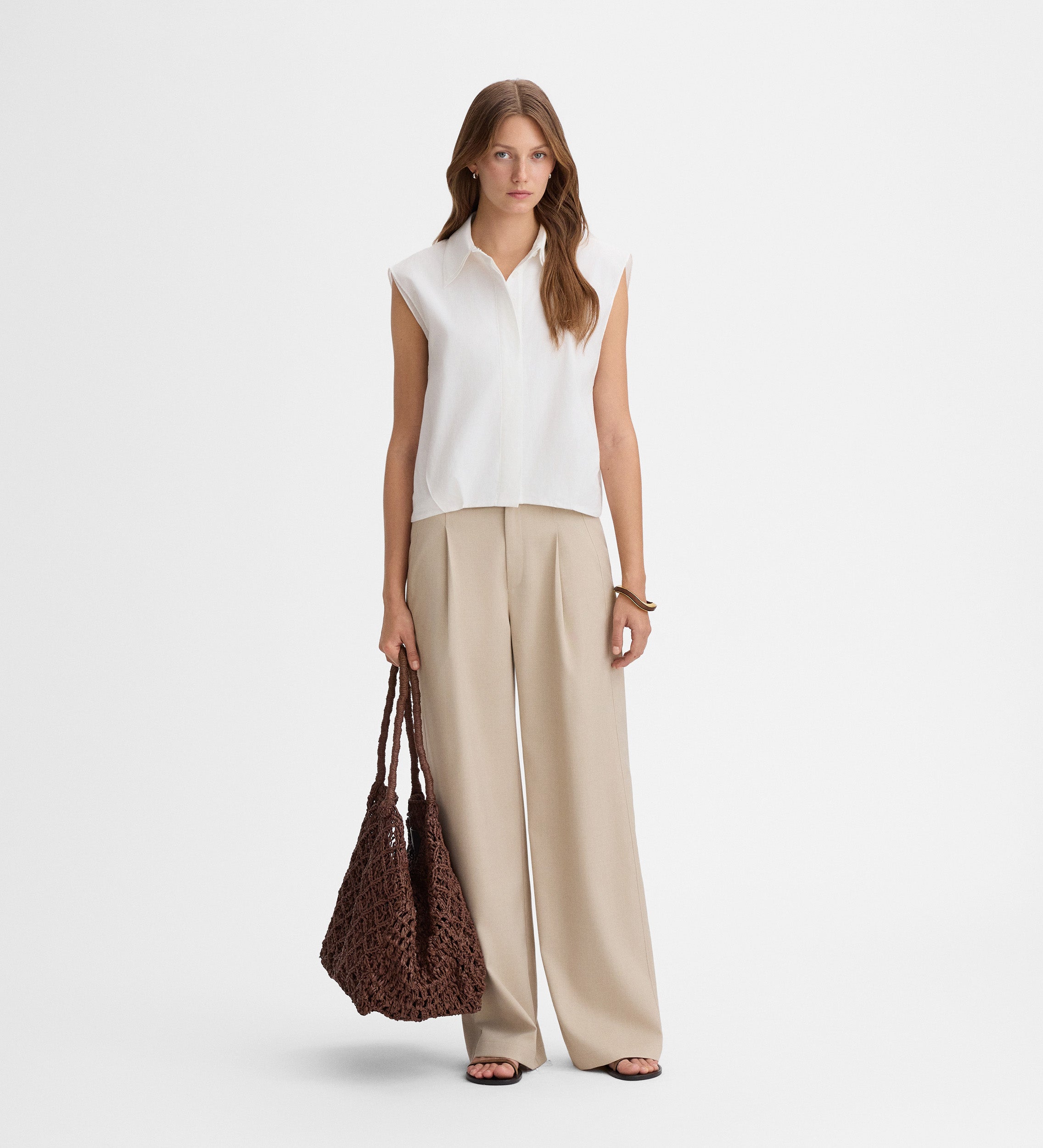 Camisa corta superposición