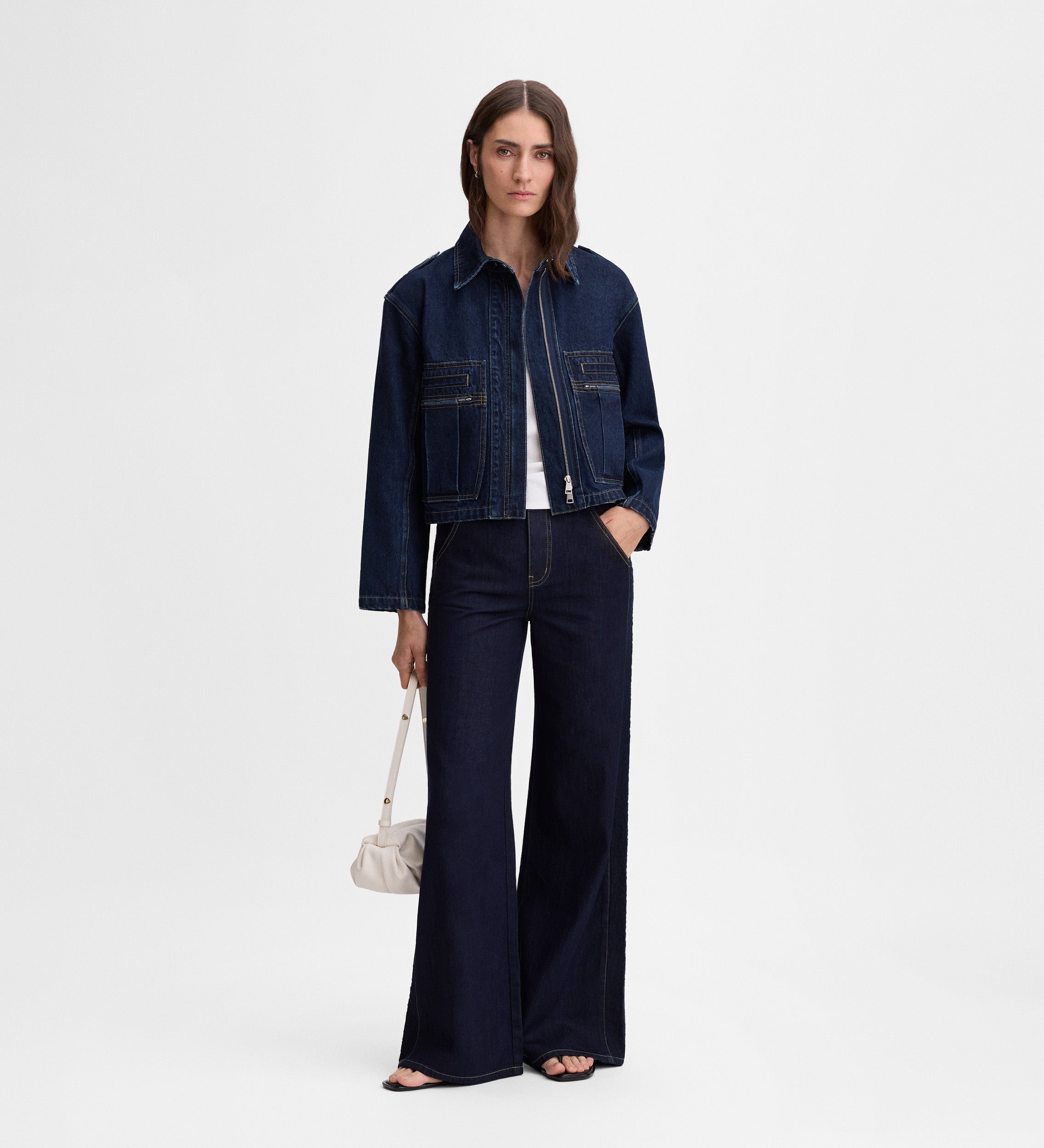 Denim jacket with pockets