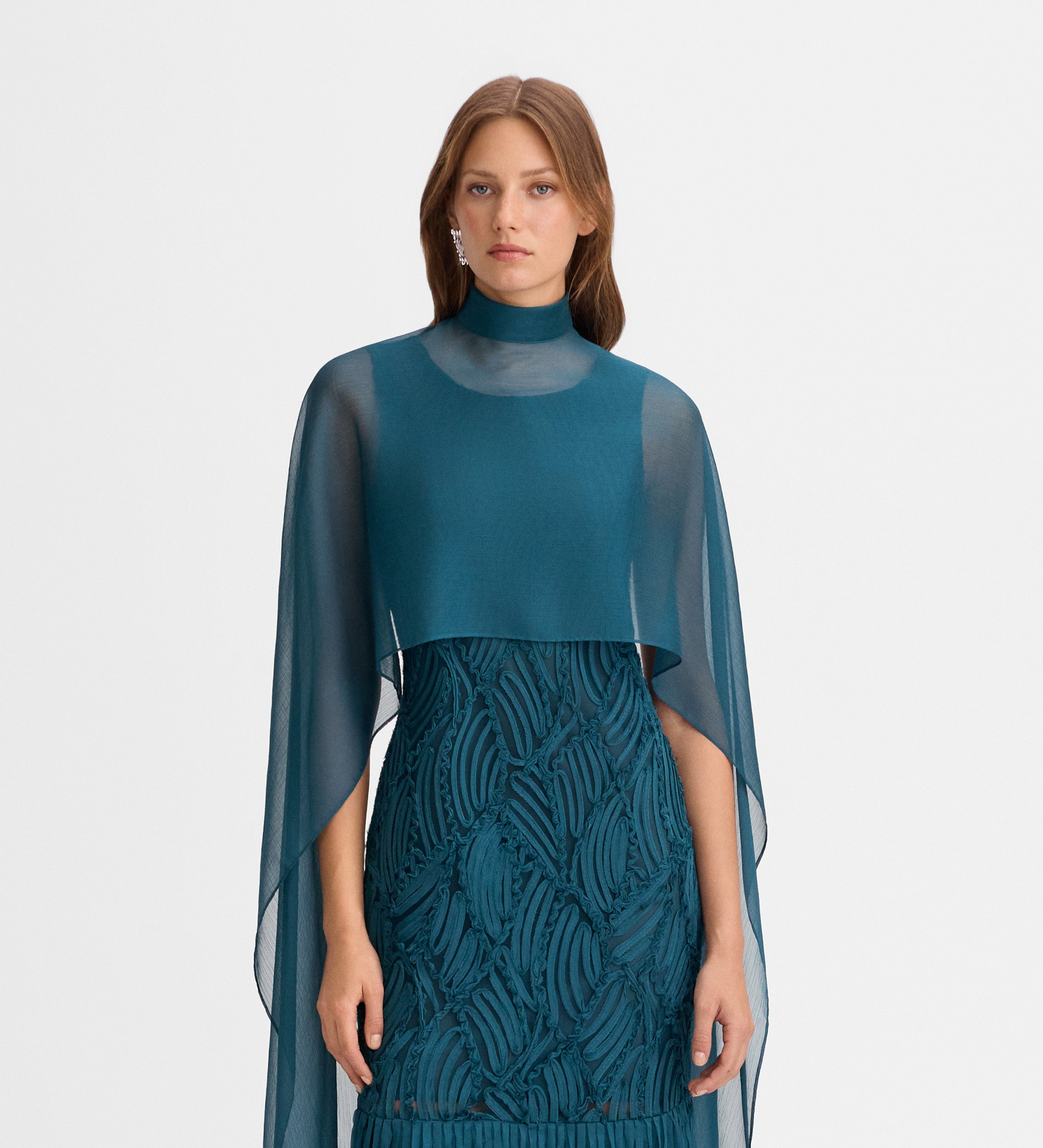 Poncho en mousseline