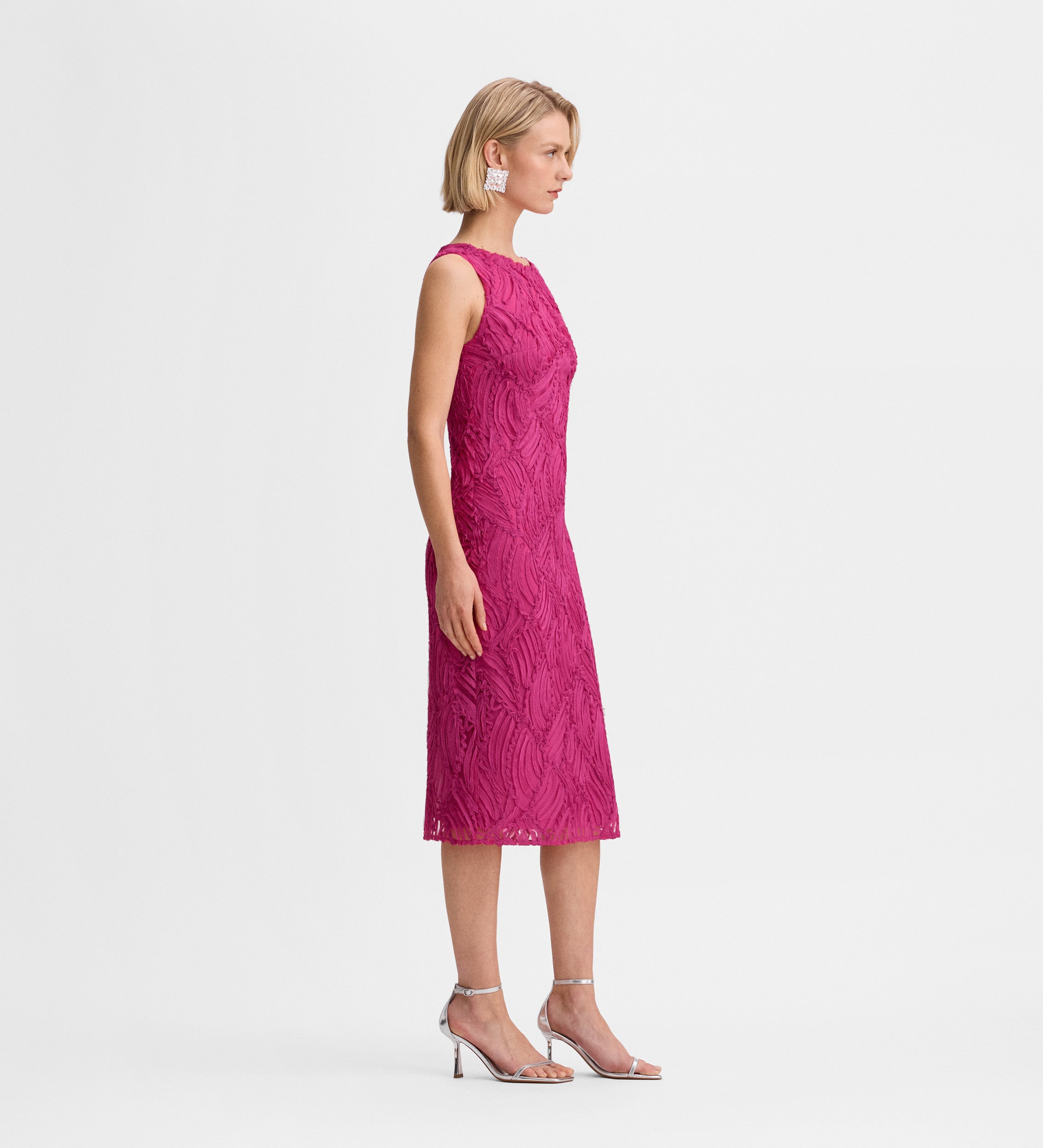 Robe ajustée brodée