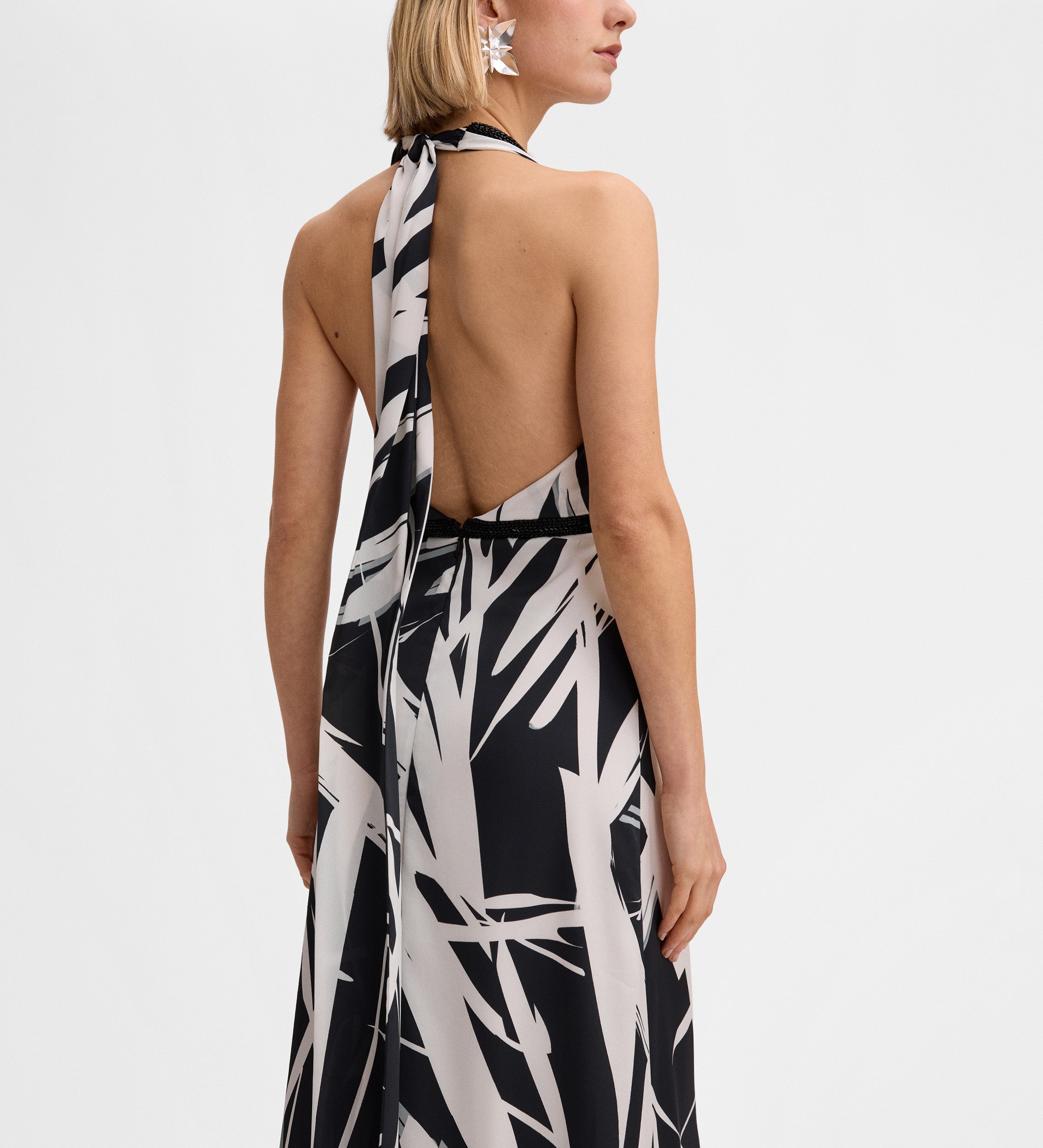 Long satin dress