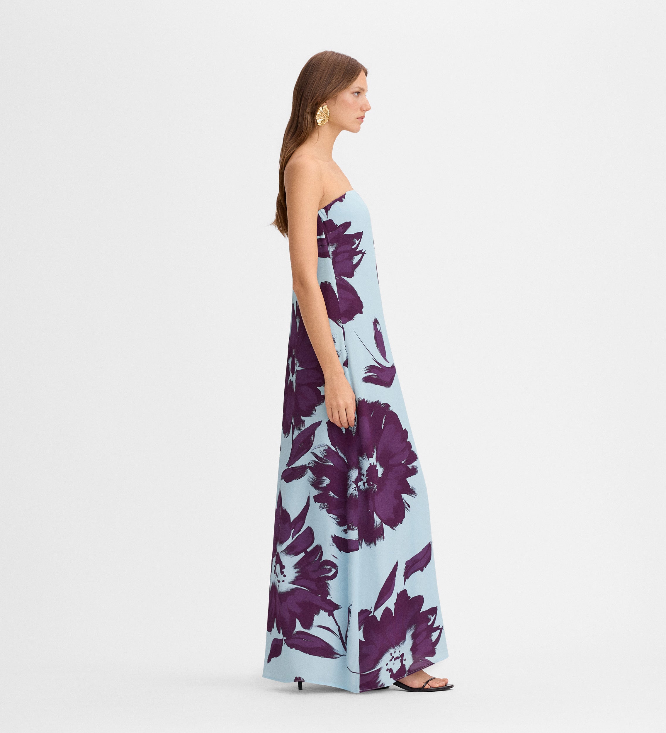 Robe longue imprimée