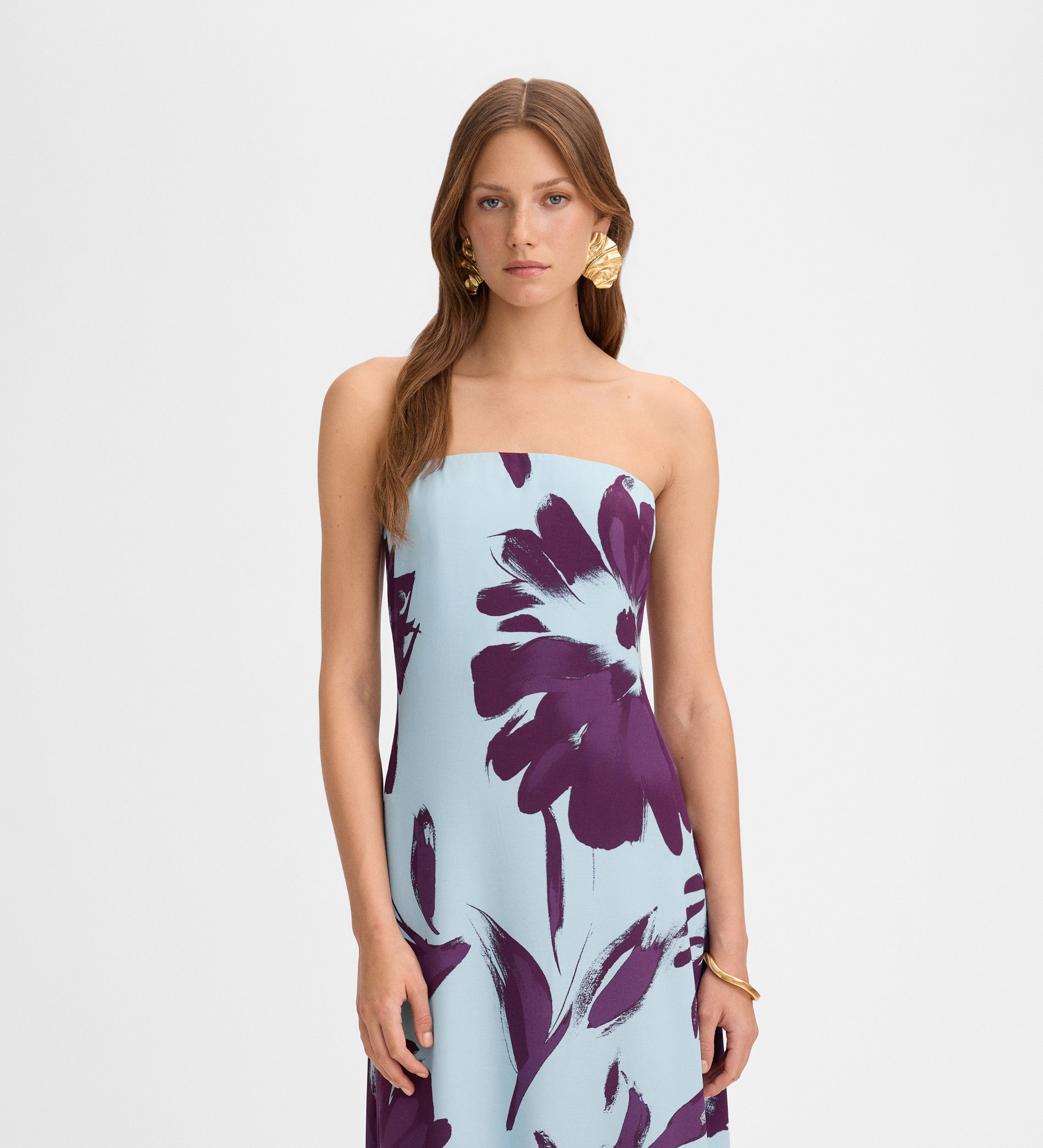 Robe longue imprimée