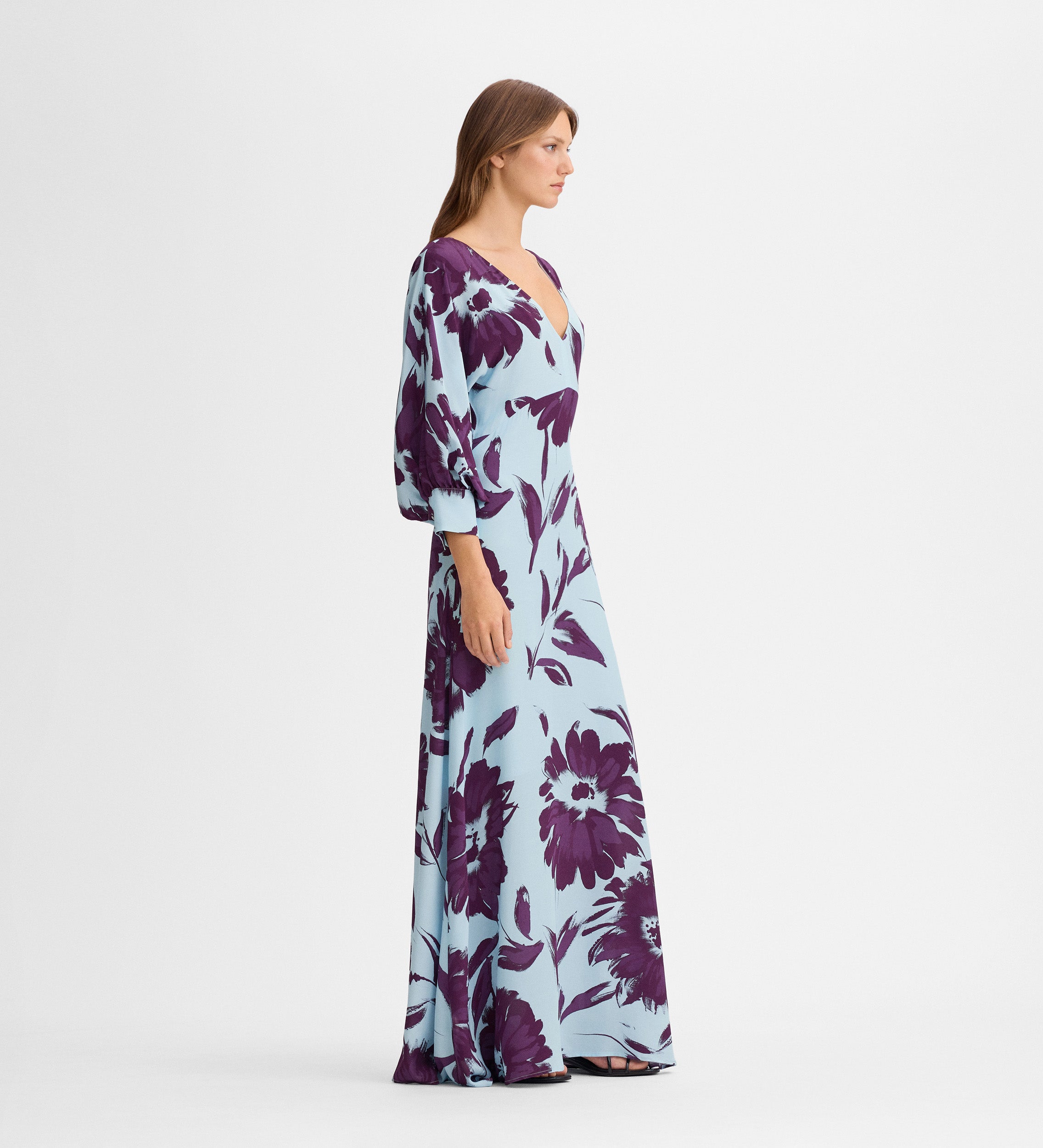 Robe longue imprimée