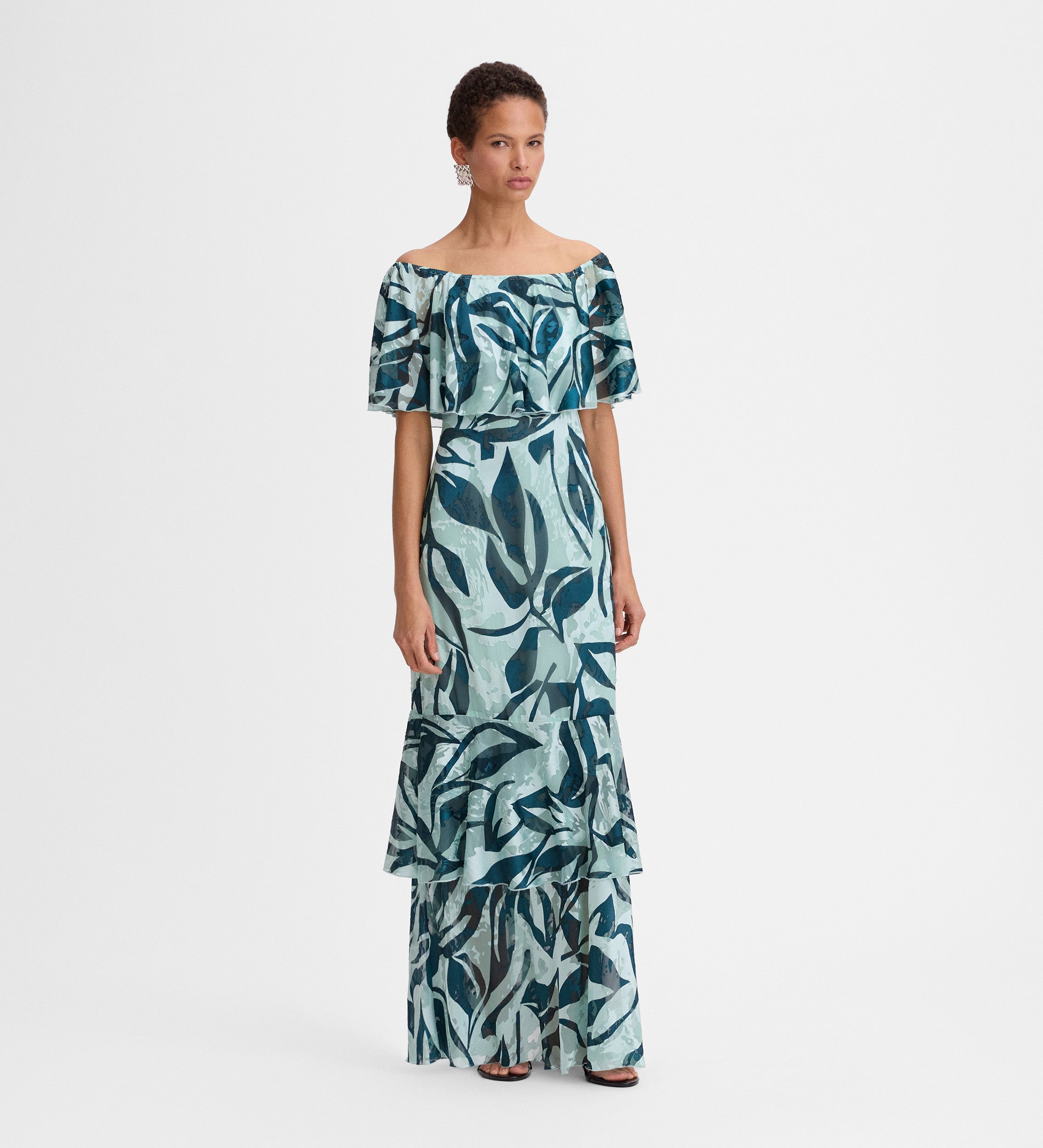 Robe longue imprimée