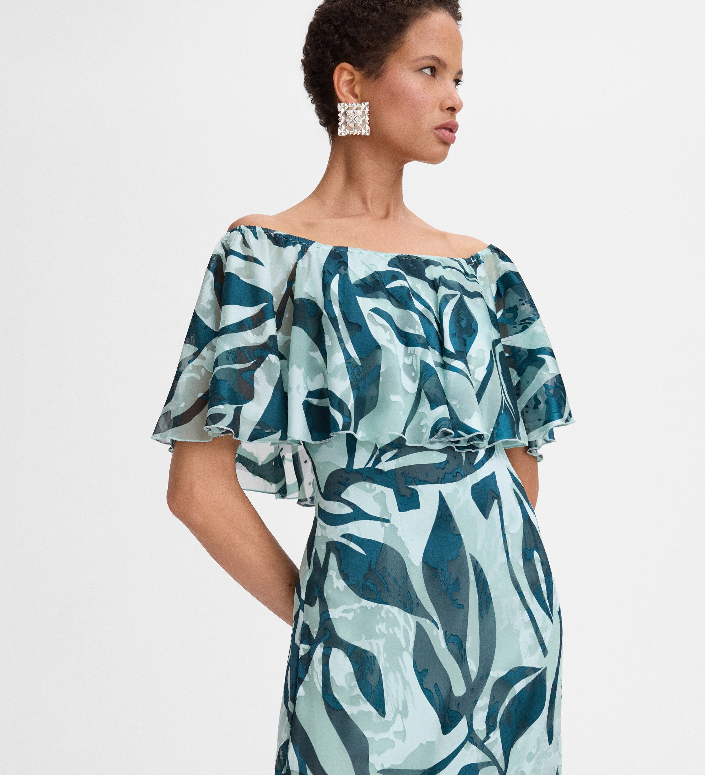 Robe longue imprimée