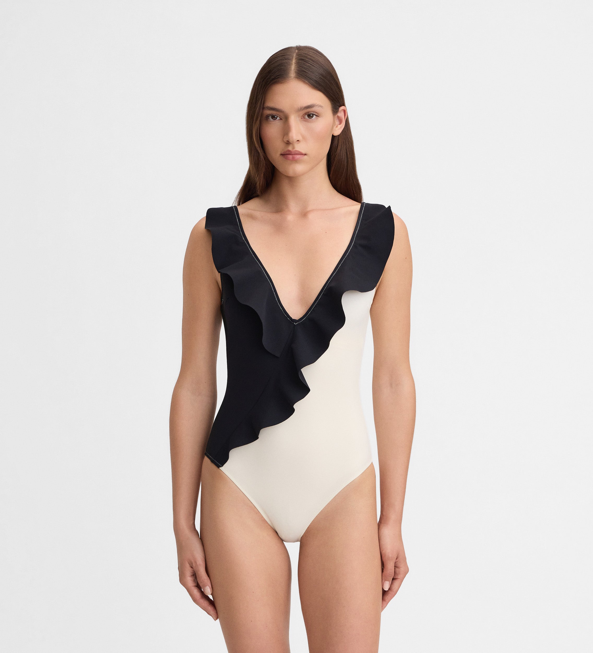 Ruffled swimsuit