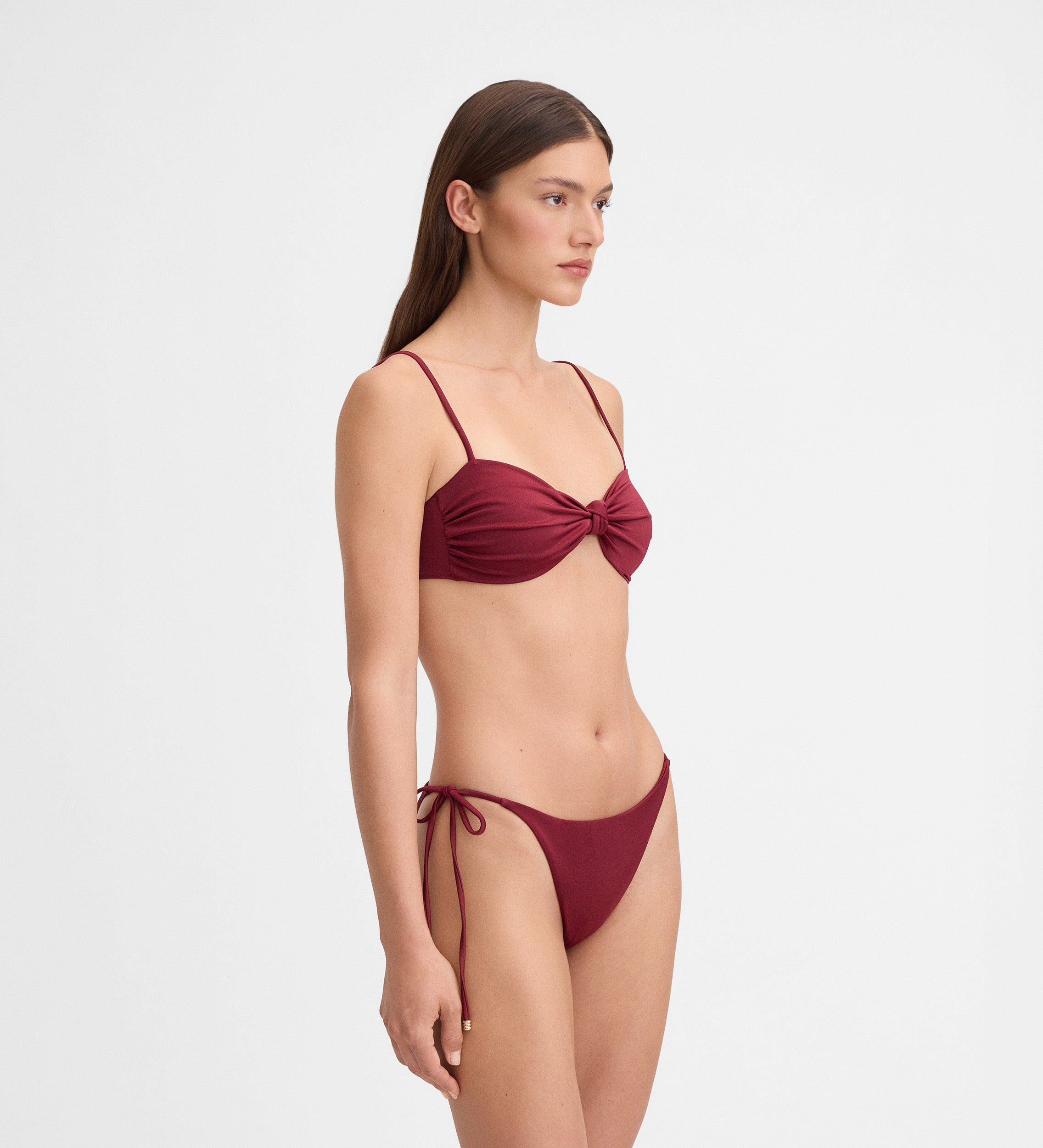 Ruched bikini top