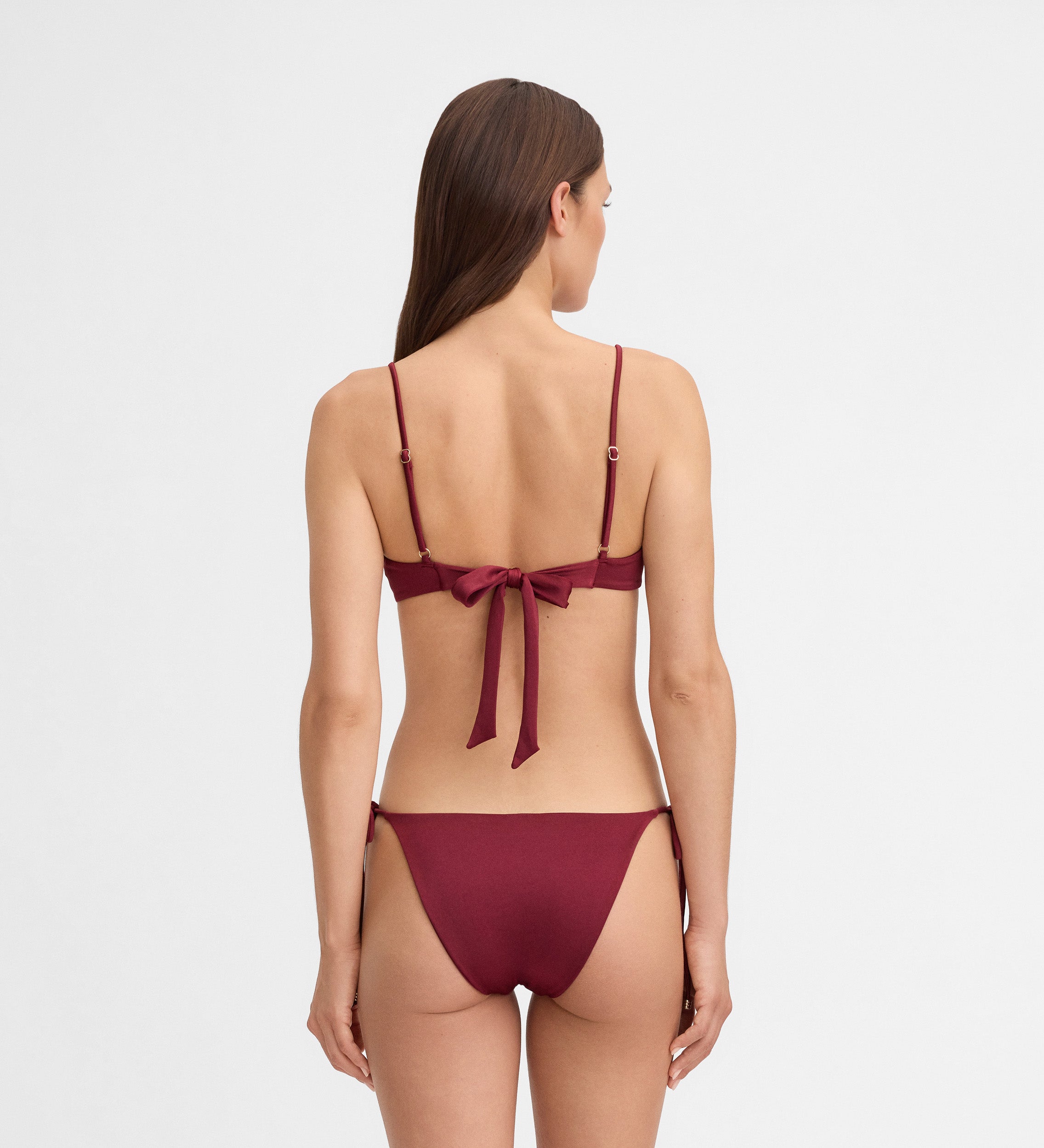 Ruched bikini top