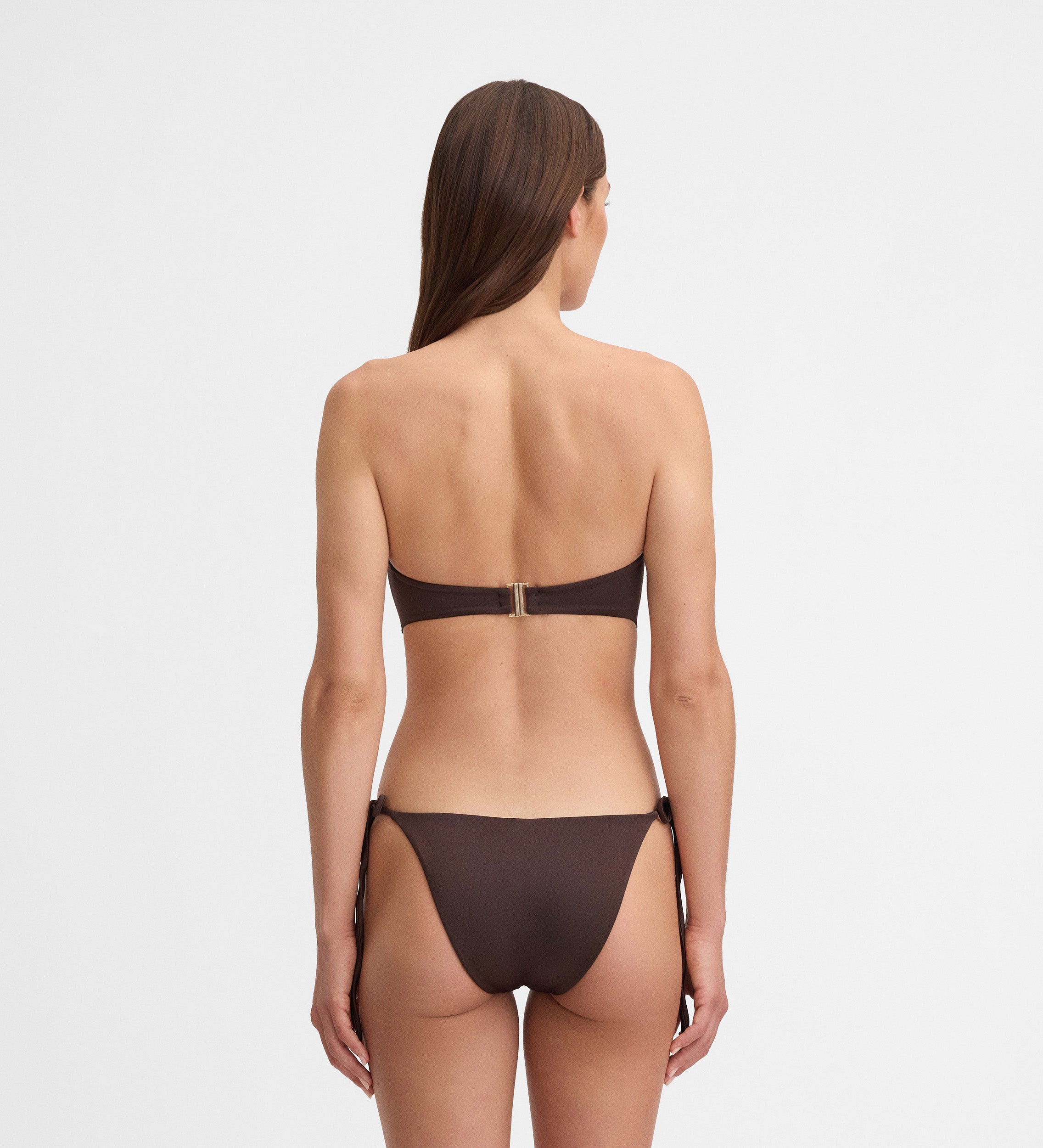 Haut de bikini bandeau drapé