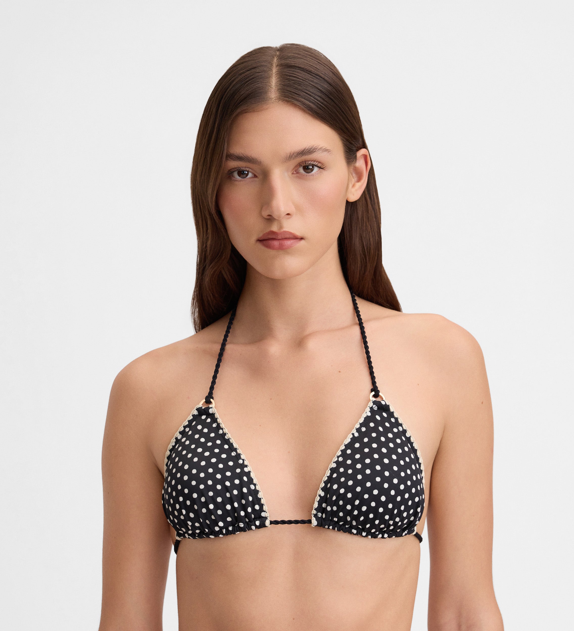 Printed bikini top