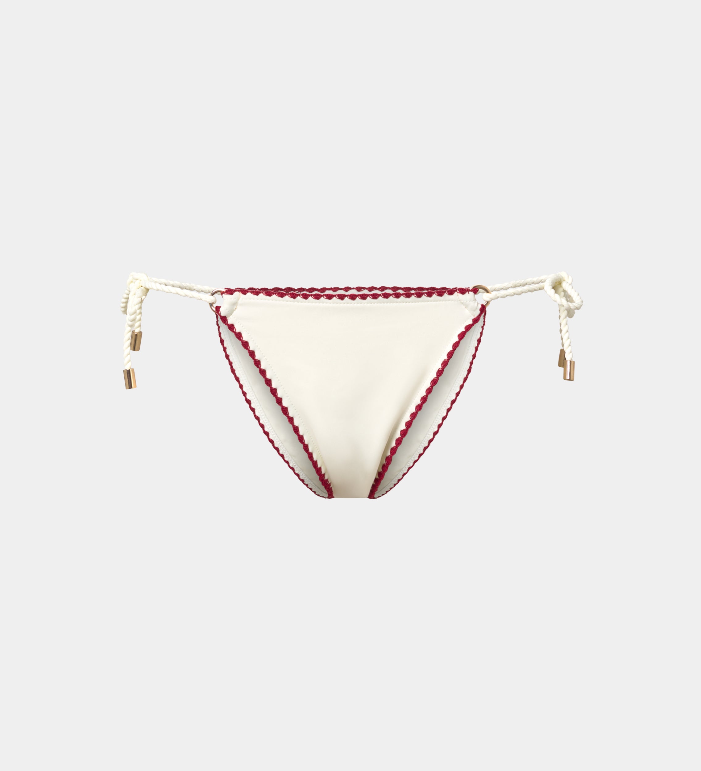 Decorative stitching bikini bottom
