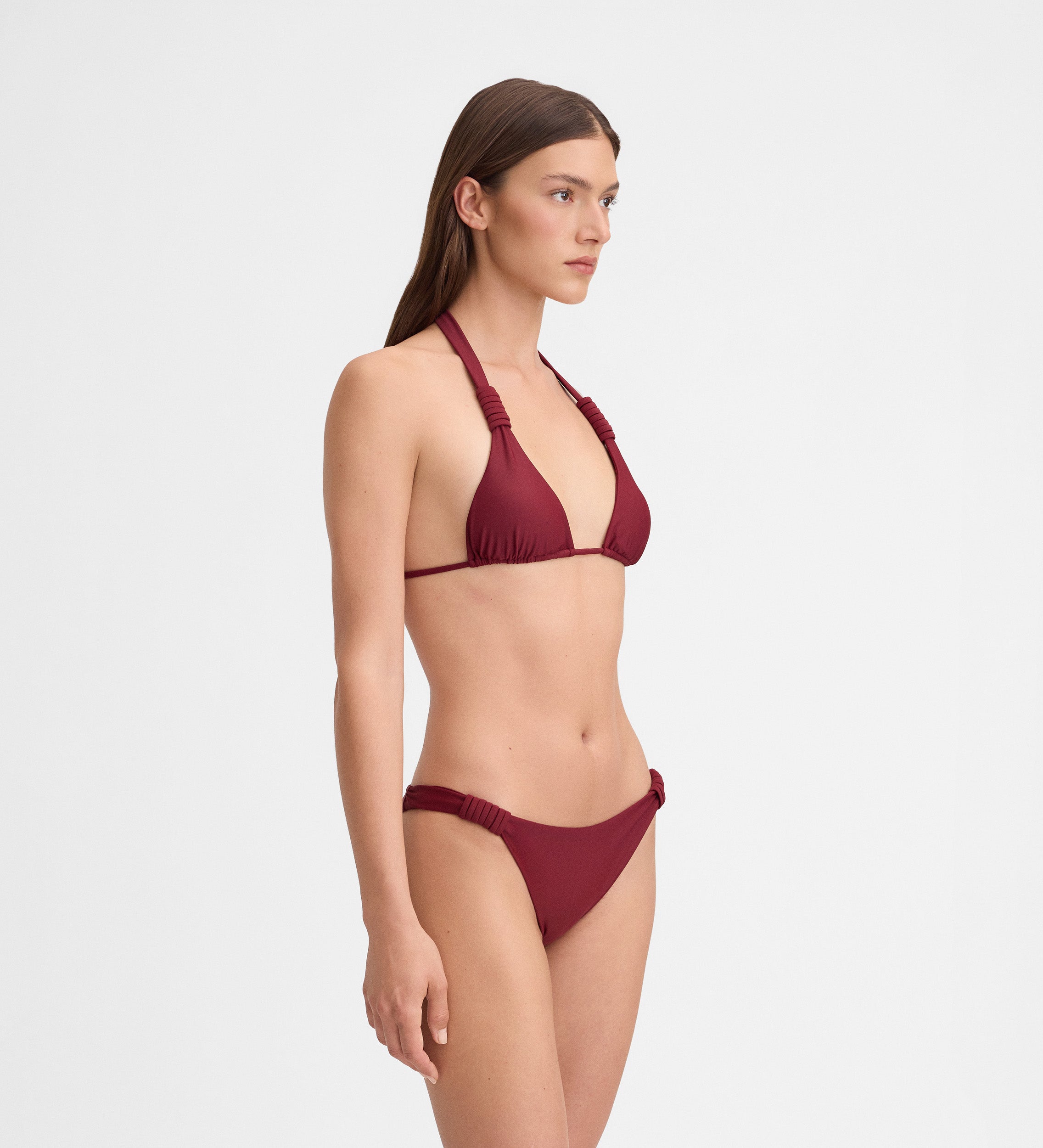 Triangular bikini top
