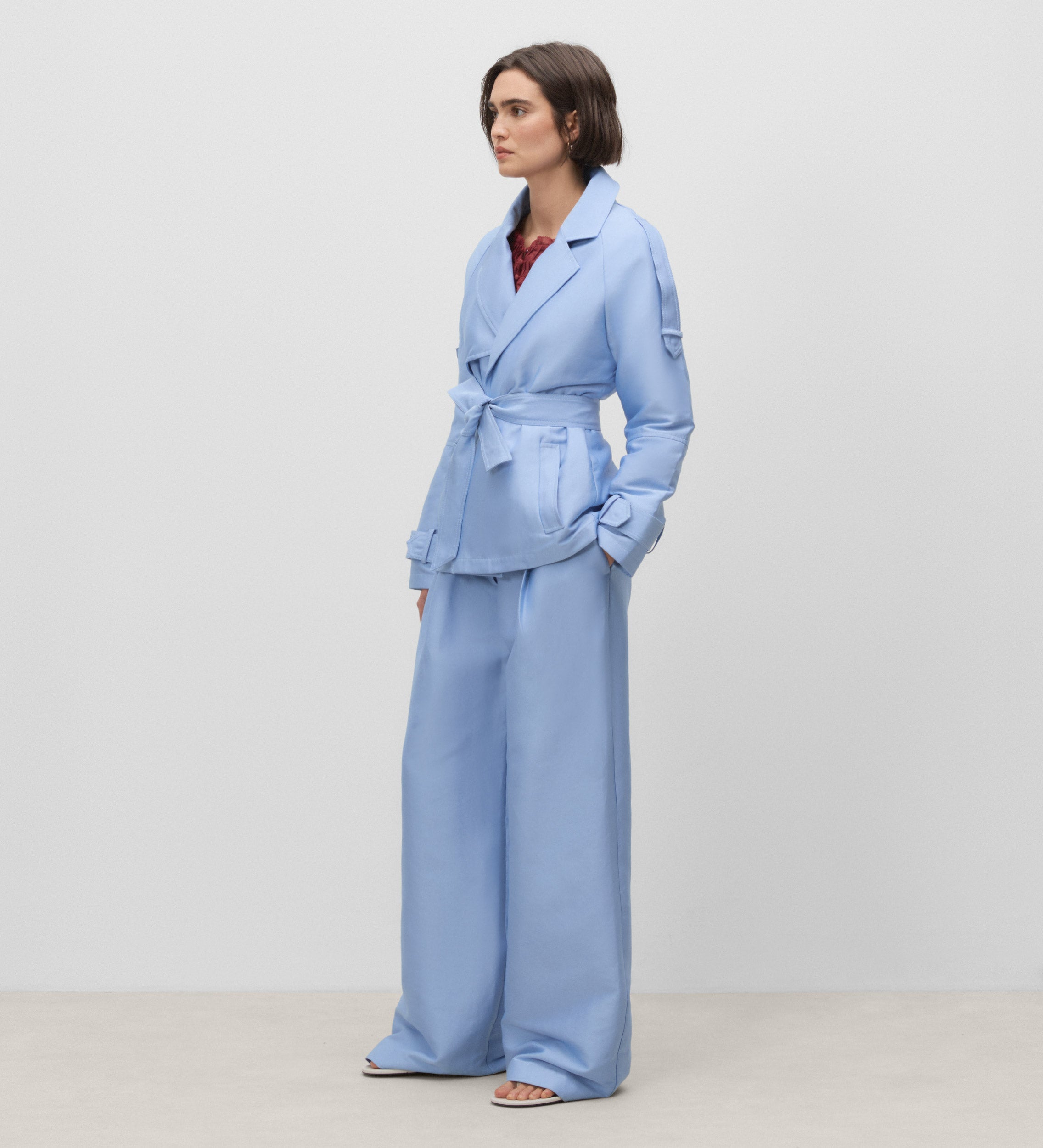 Pantalon large à pinces