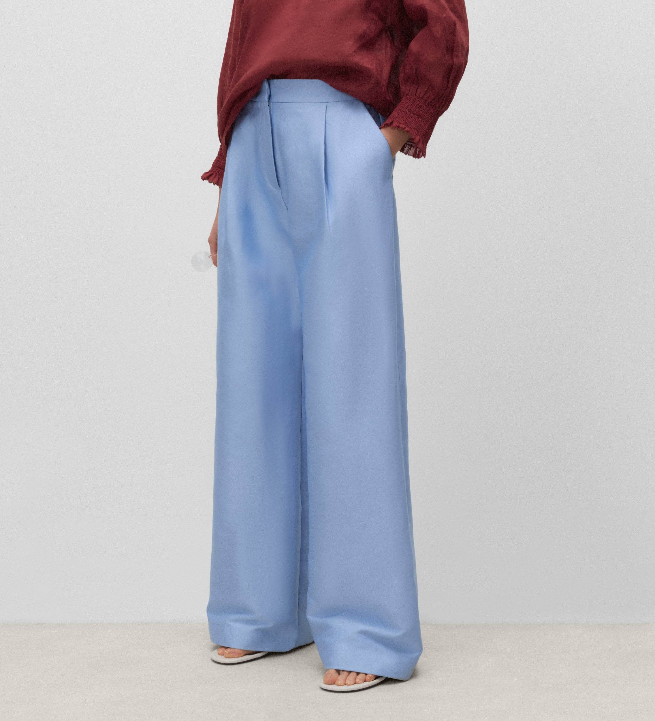 Pantalon large à pinces