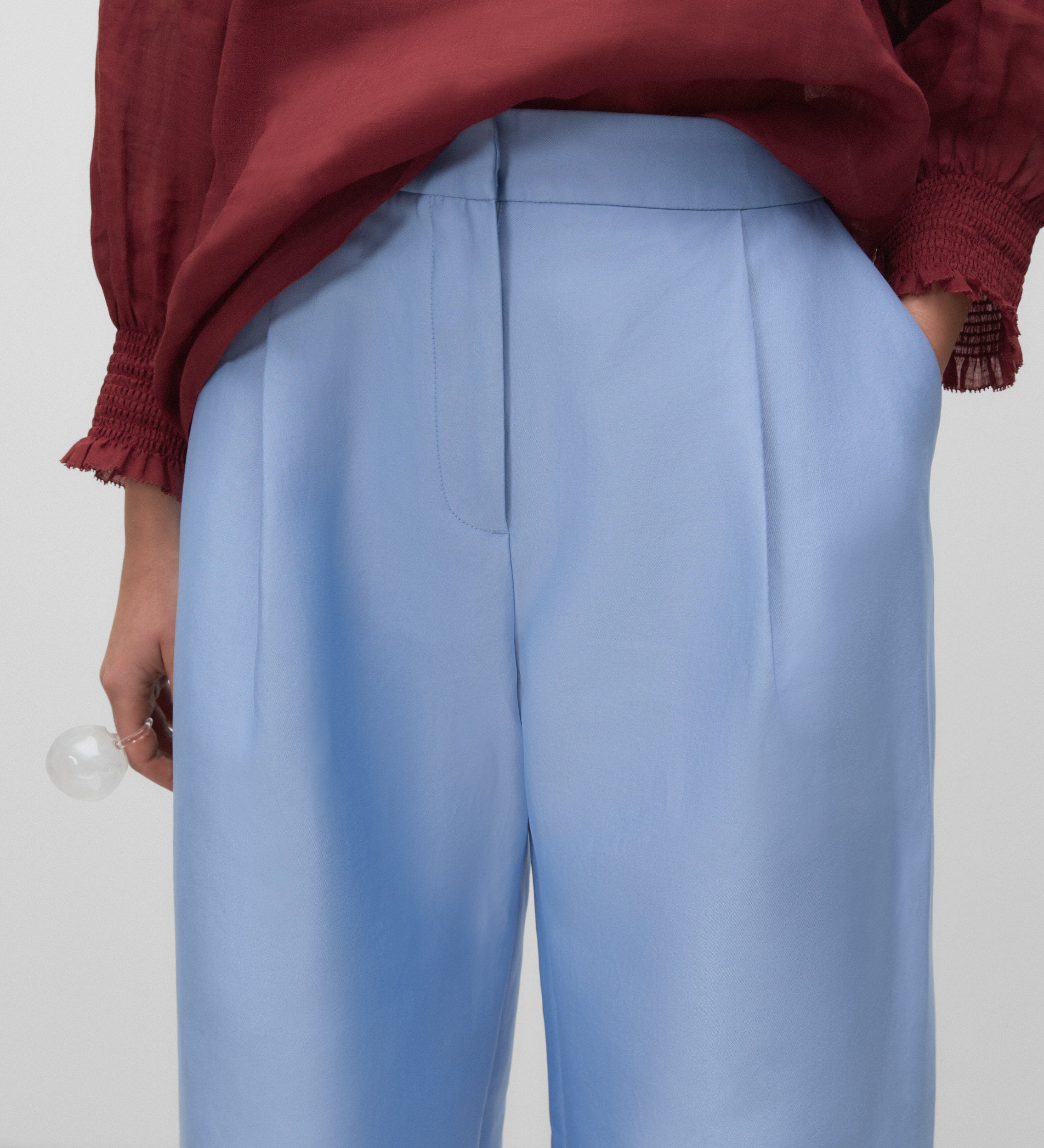 Pantalon large à pinces
