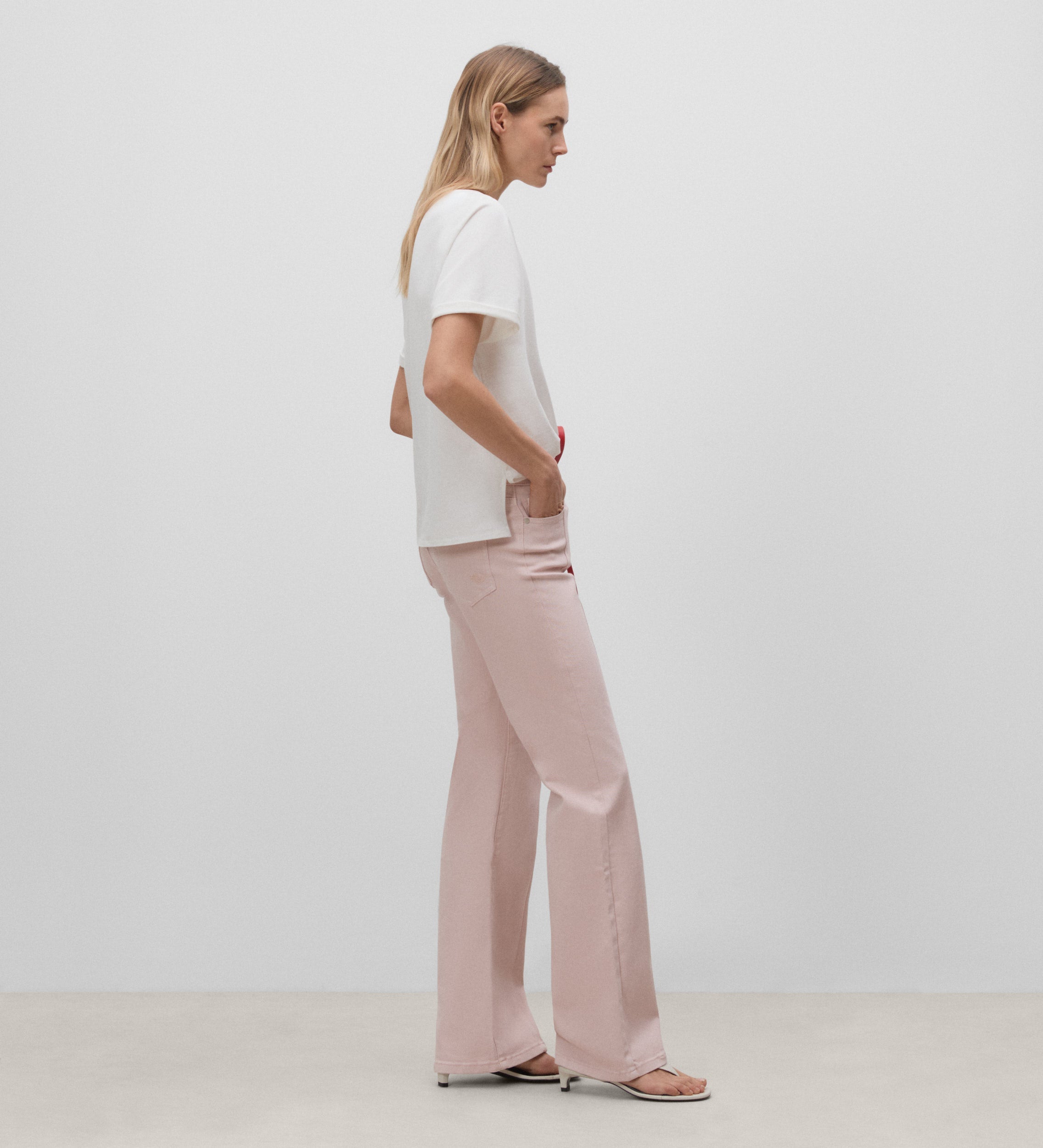 Lorza twill front trousers