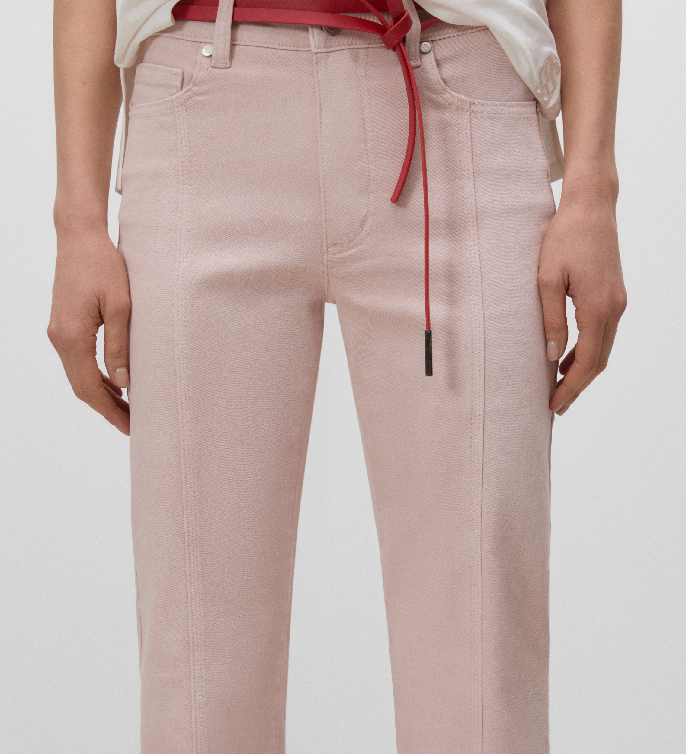 Lorza twill front trousers