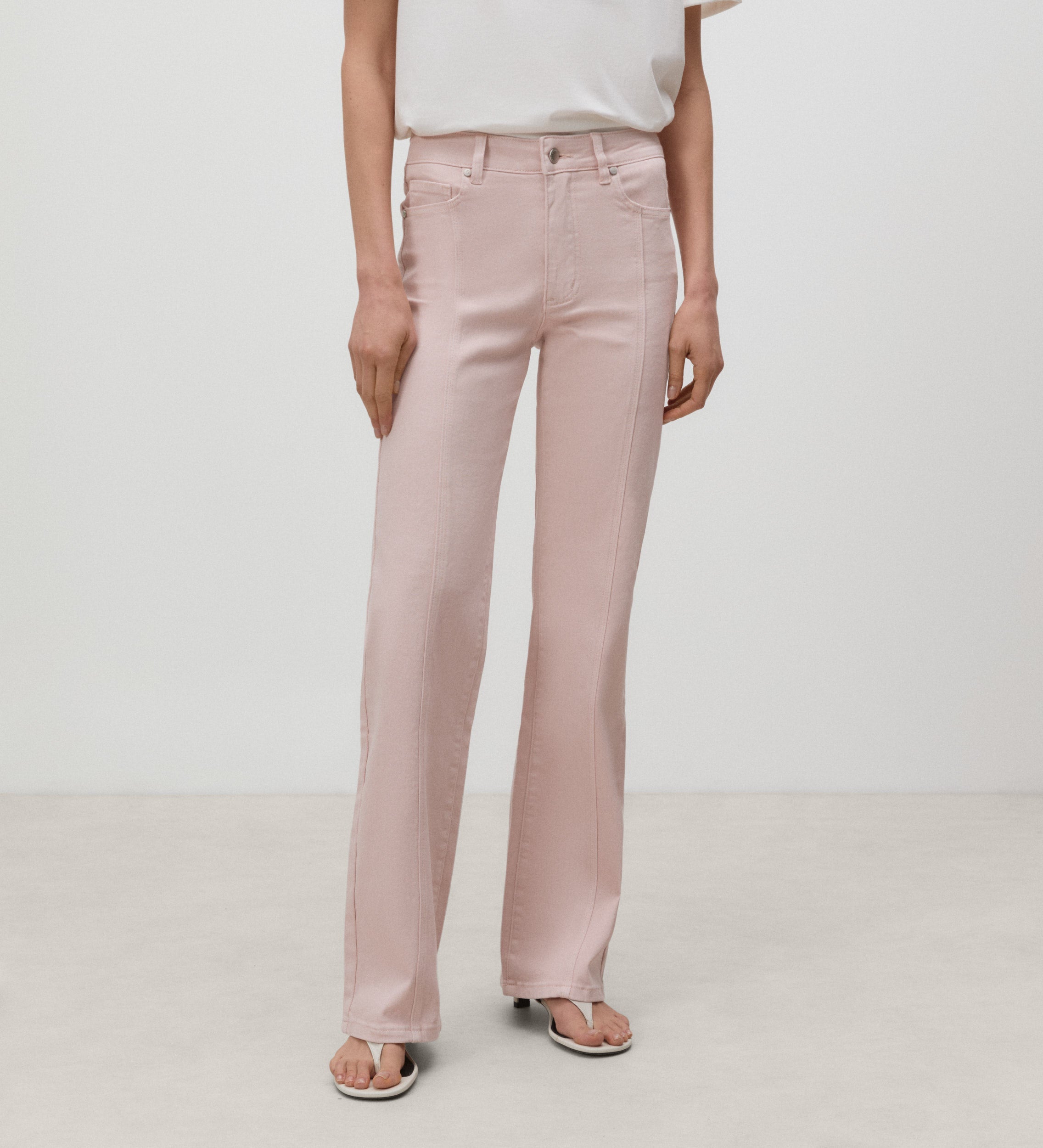 Lorza twill front trousers