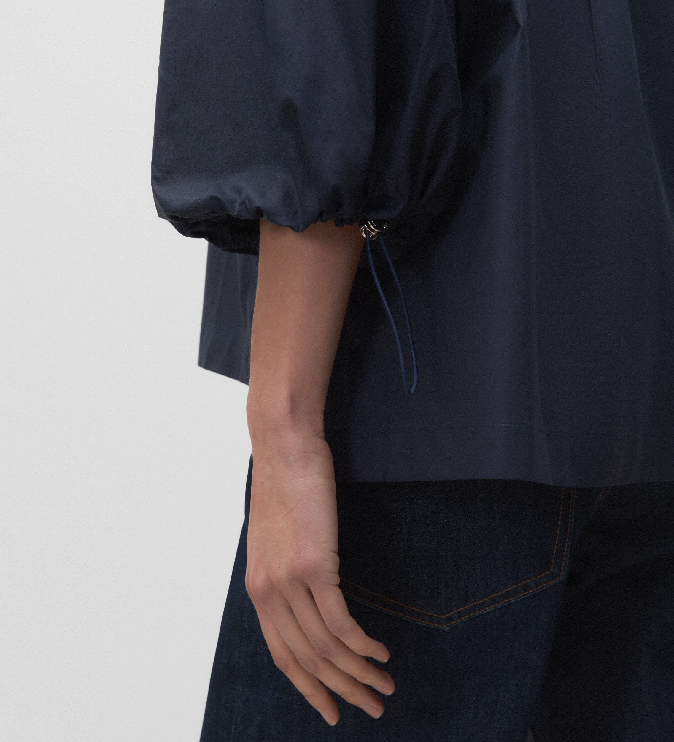 Chemise ample à manches bouffantes