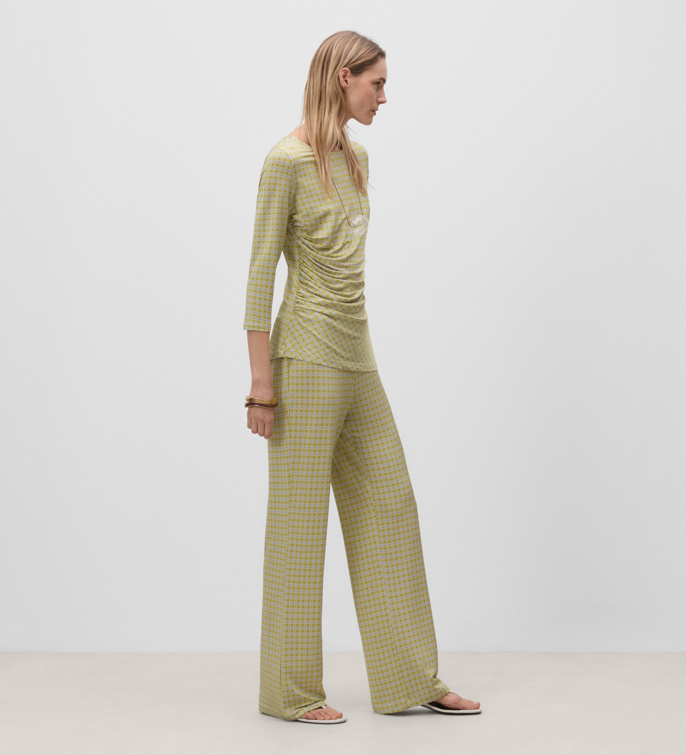 Top asymétrique imprimé