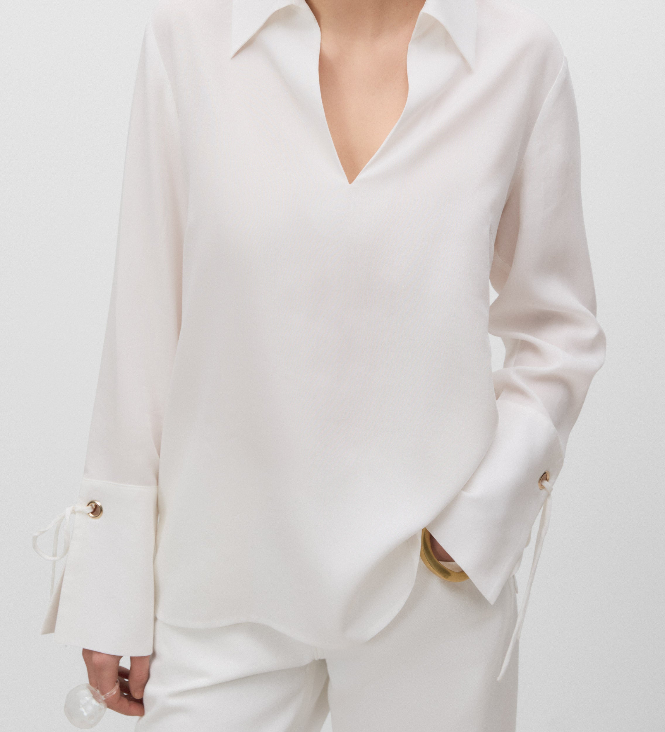 V-neck shirt