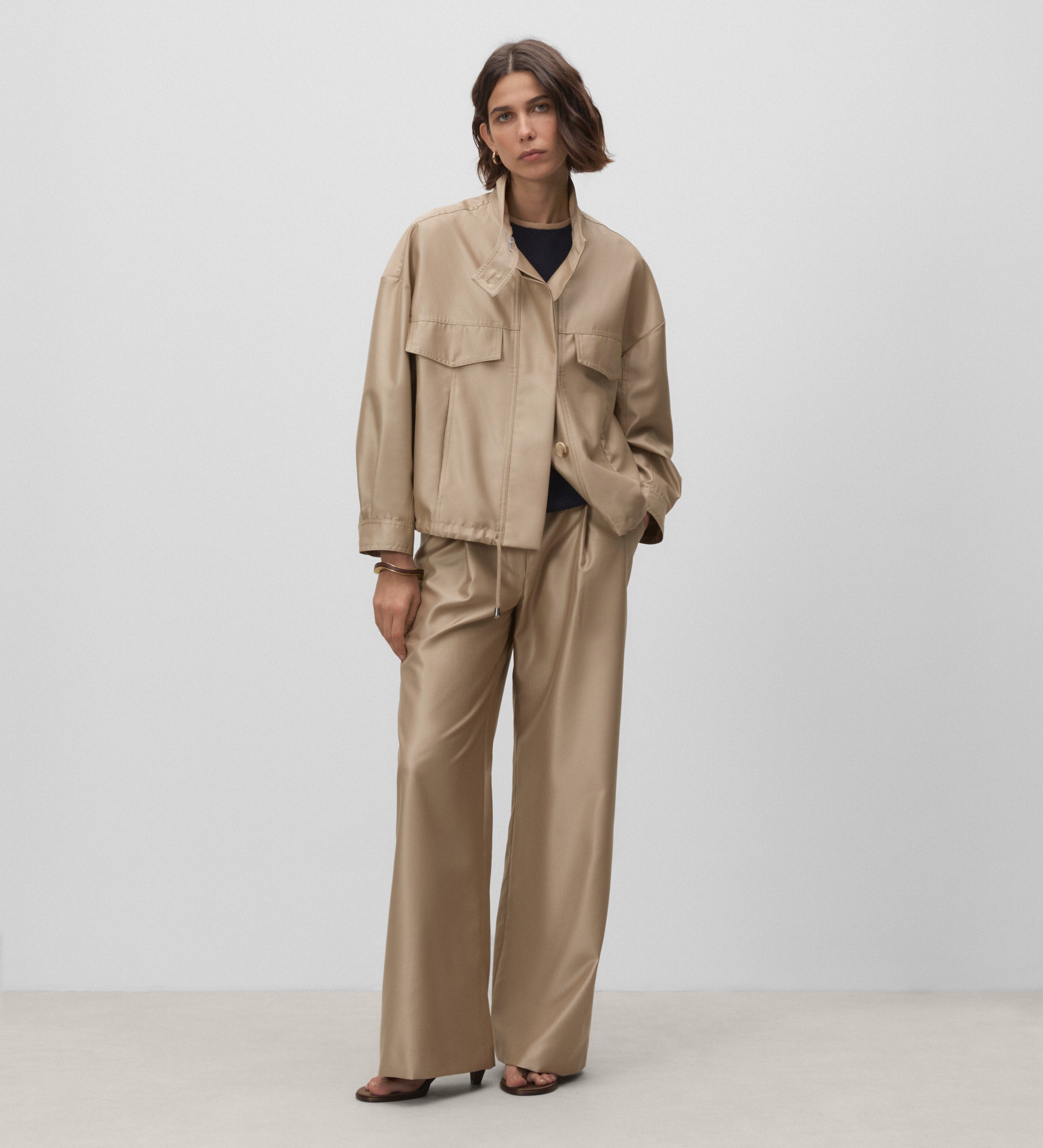 Chaqueta corta oversize