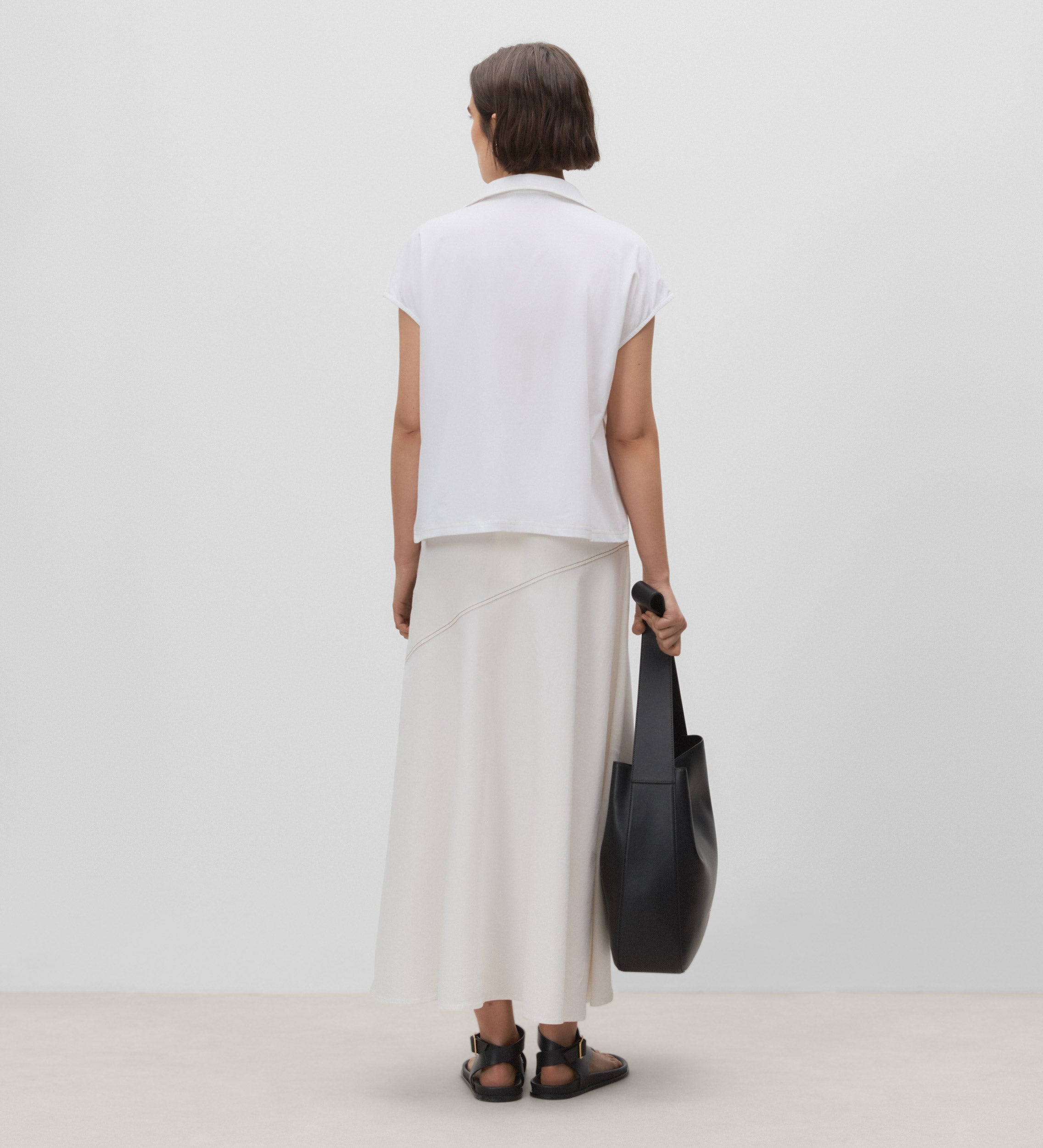 High neck T-shirt