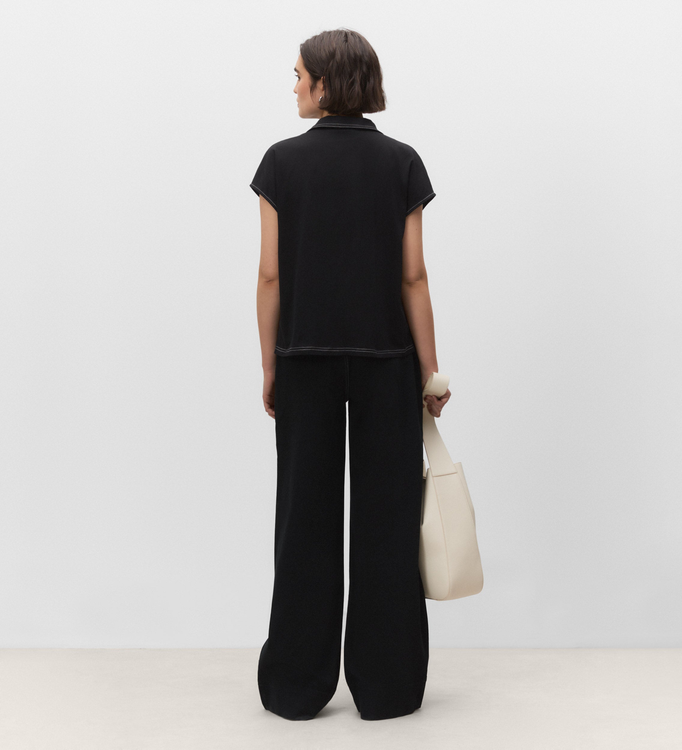 High neck T-shirt