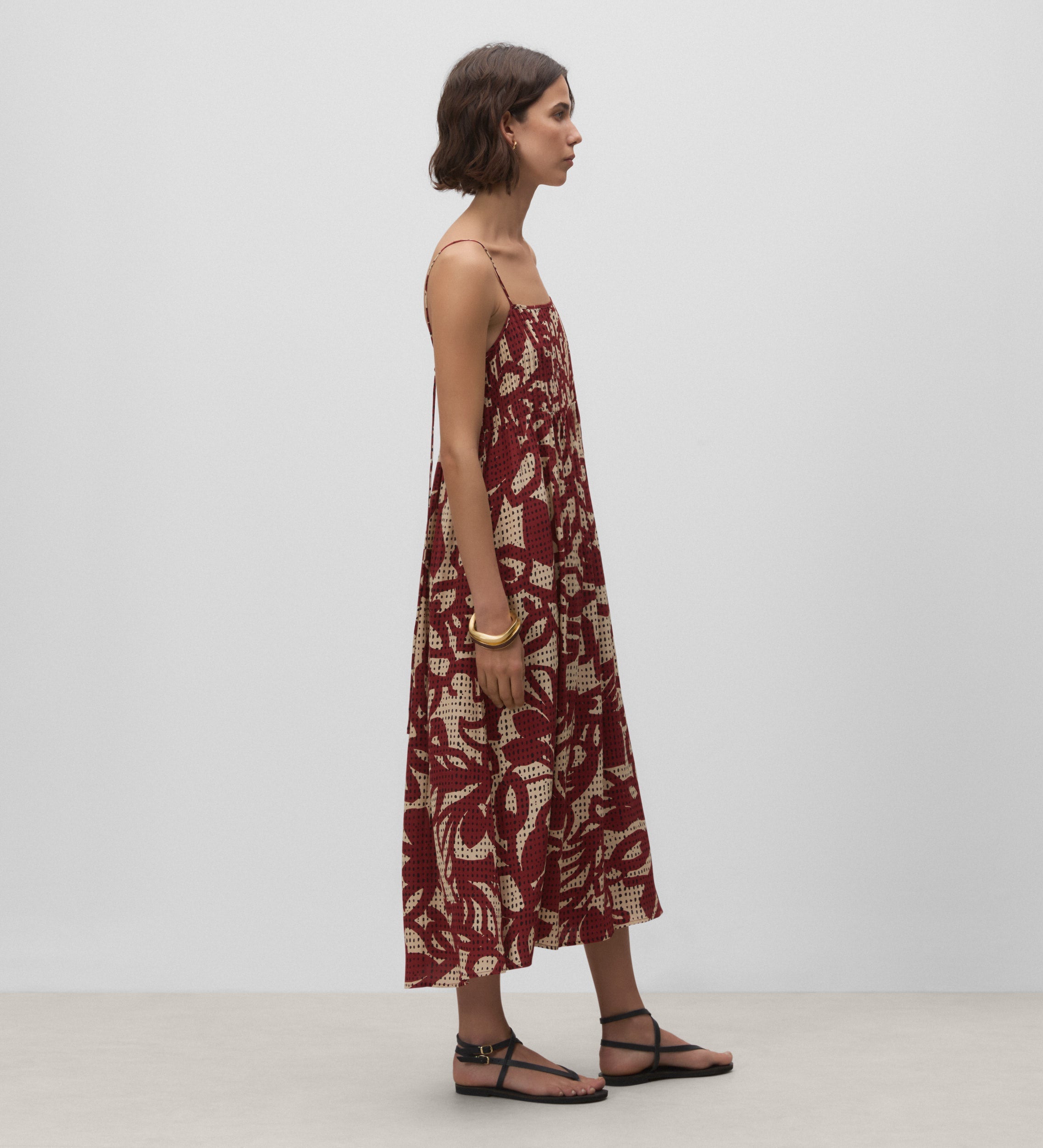 Vestido tirantes estampado