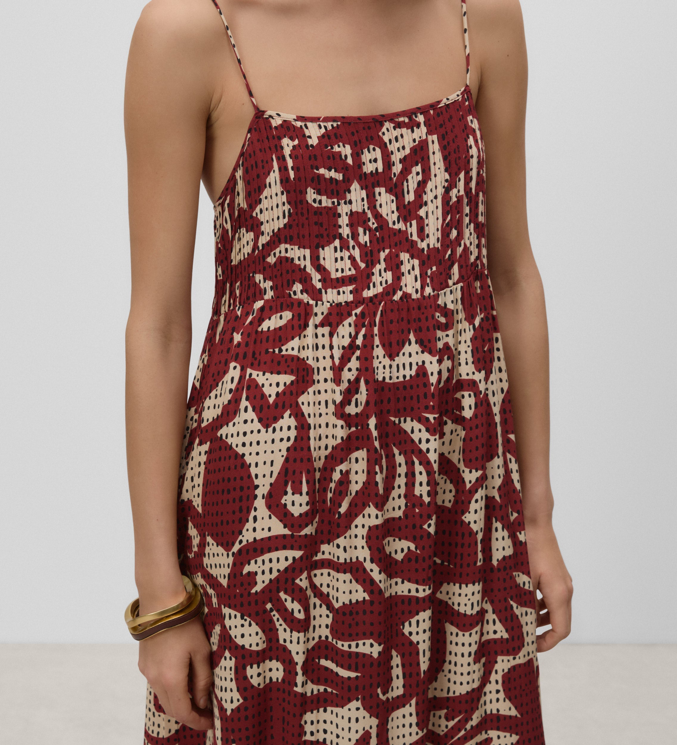 Vestido tirantes estampado