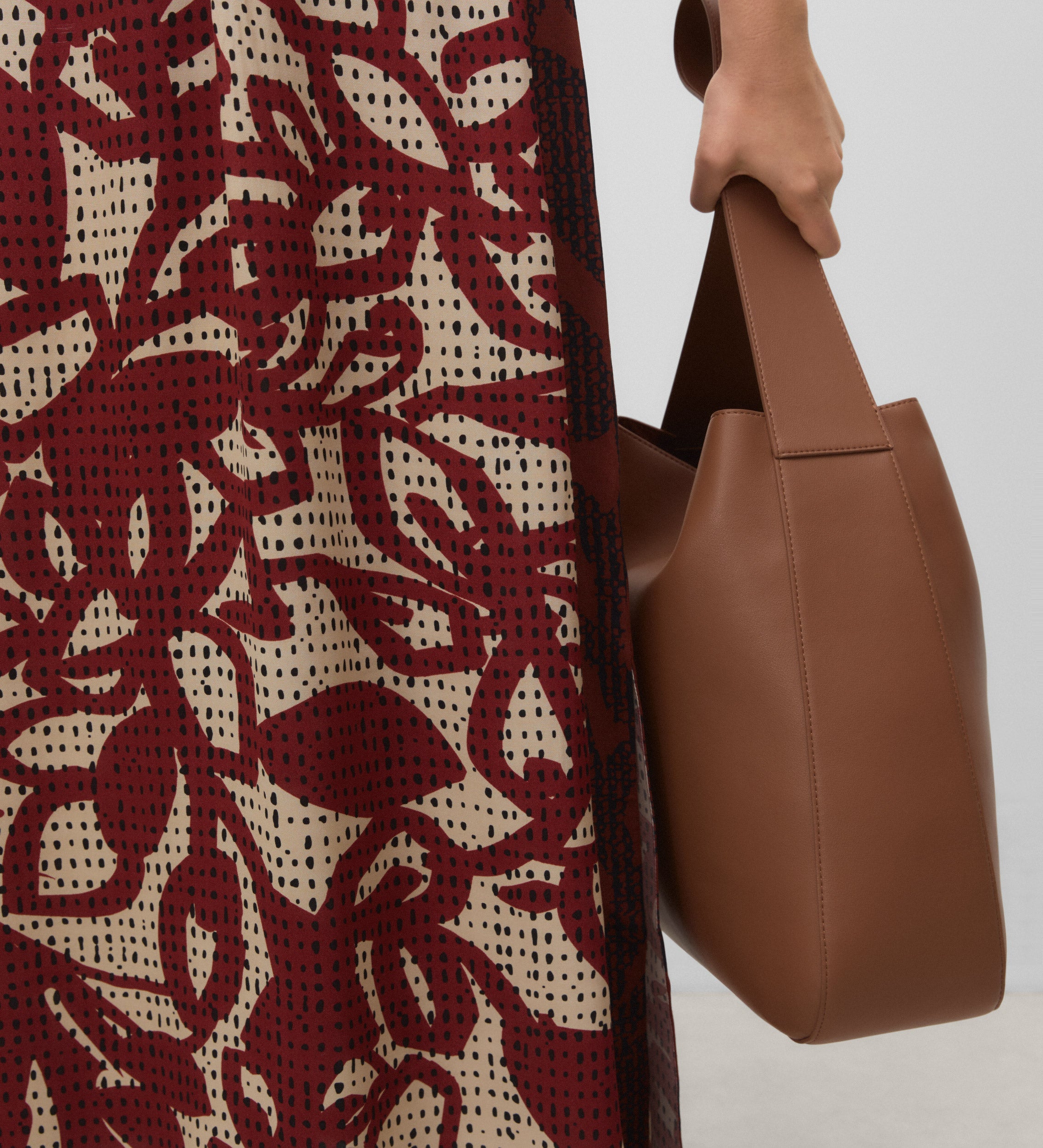 Vestido midi estampado