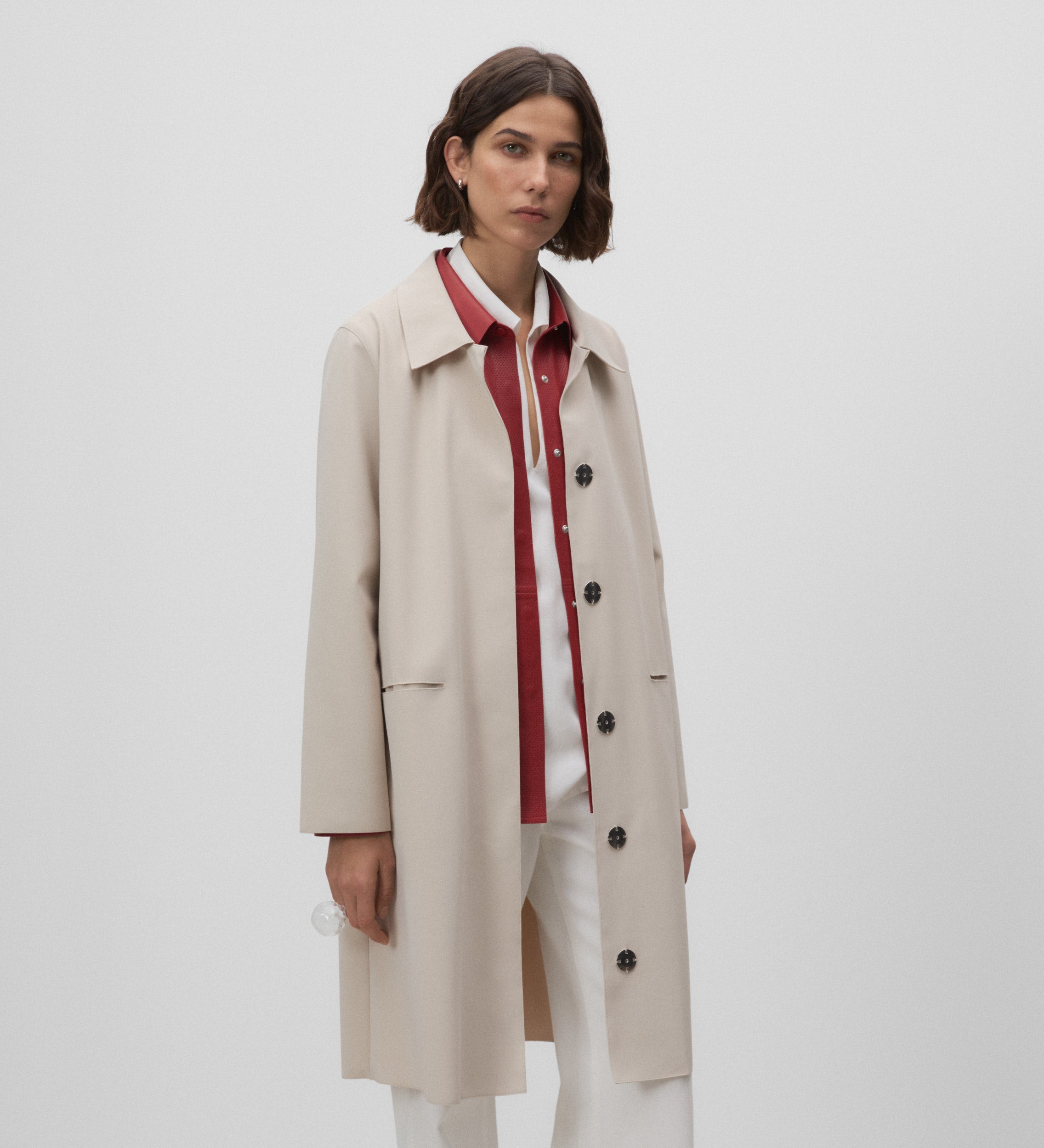 Technical trench coat