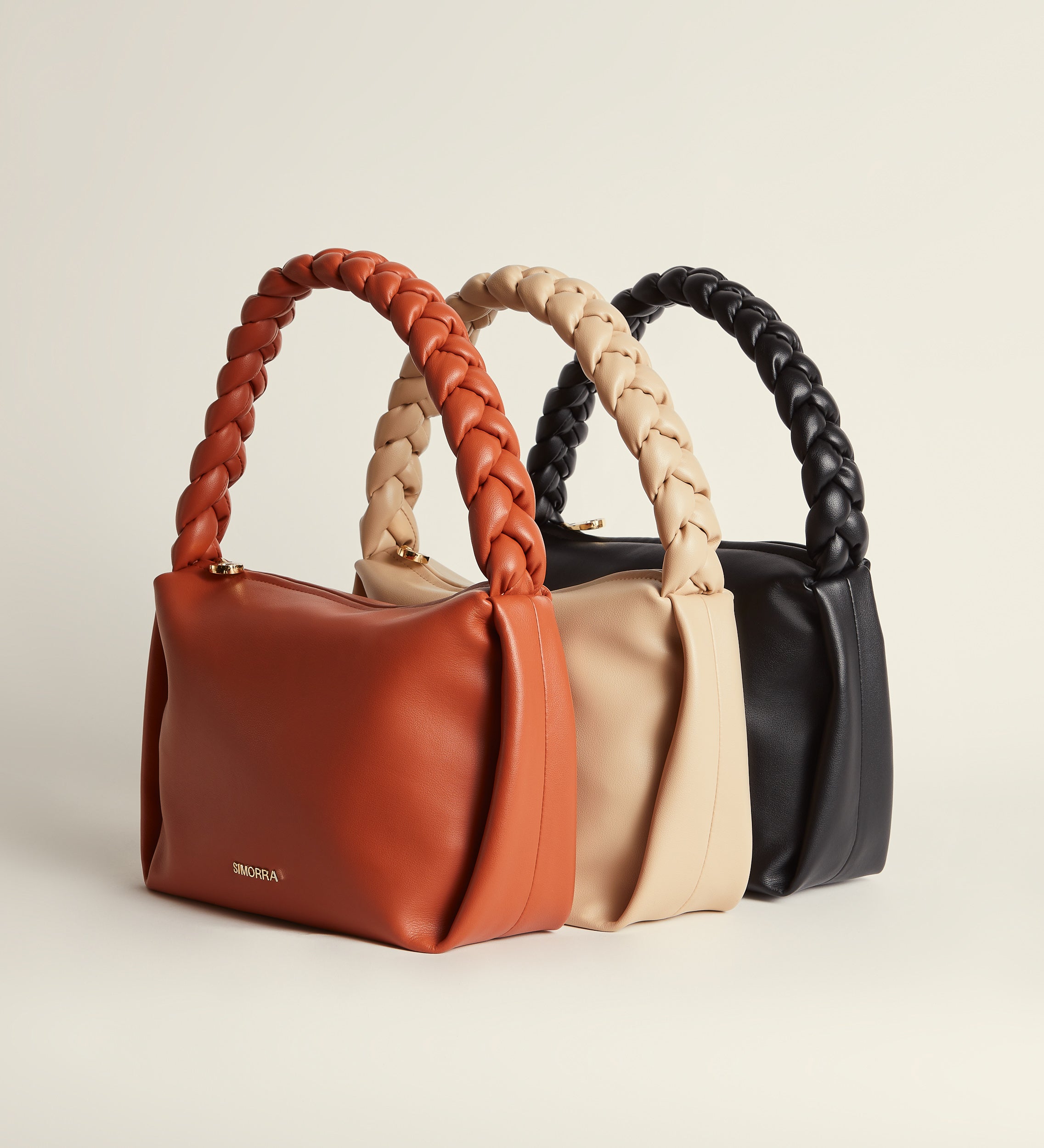 Bolso hombro asa trenzada