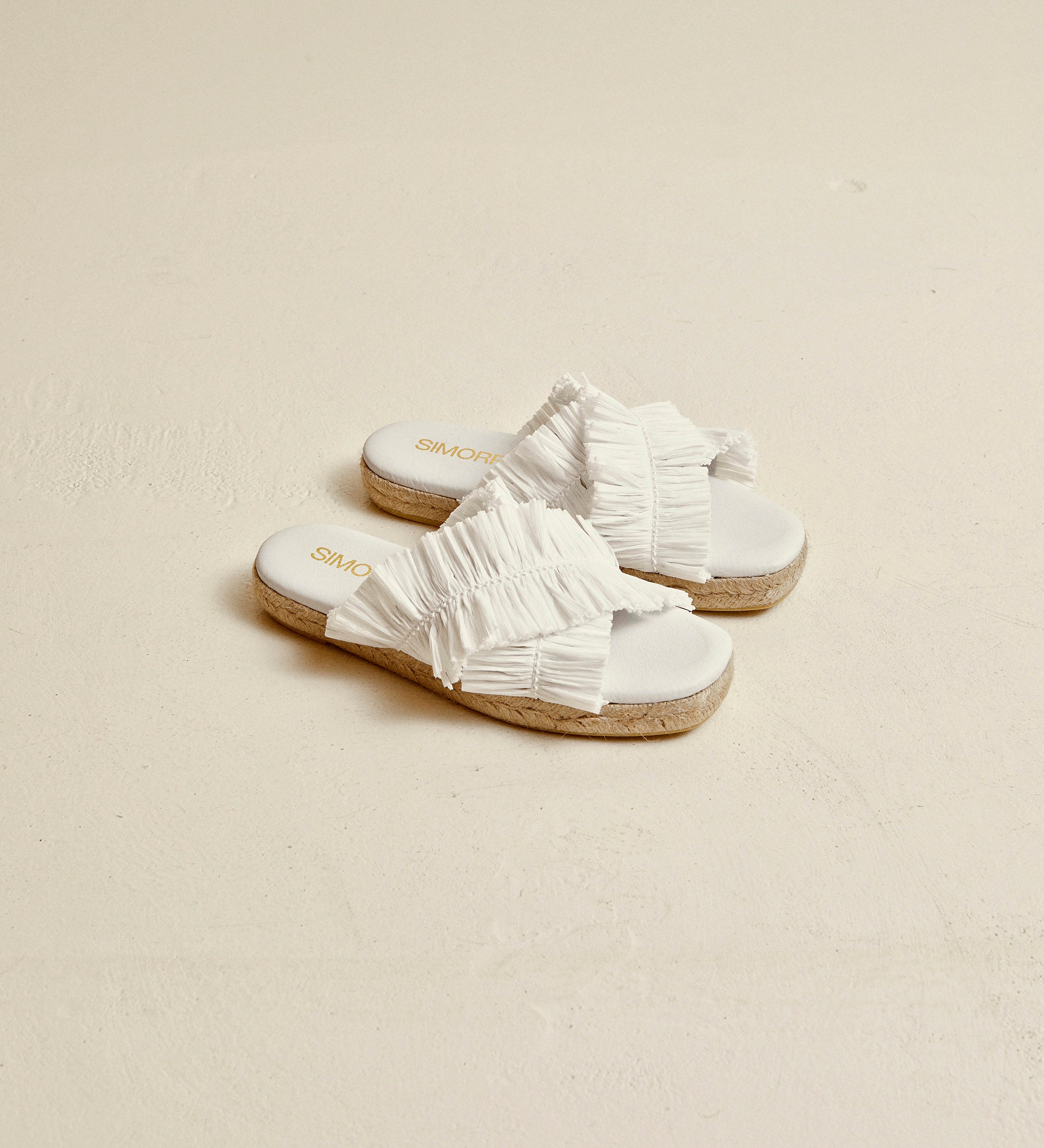 Esparto and raffia sandal
