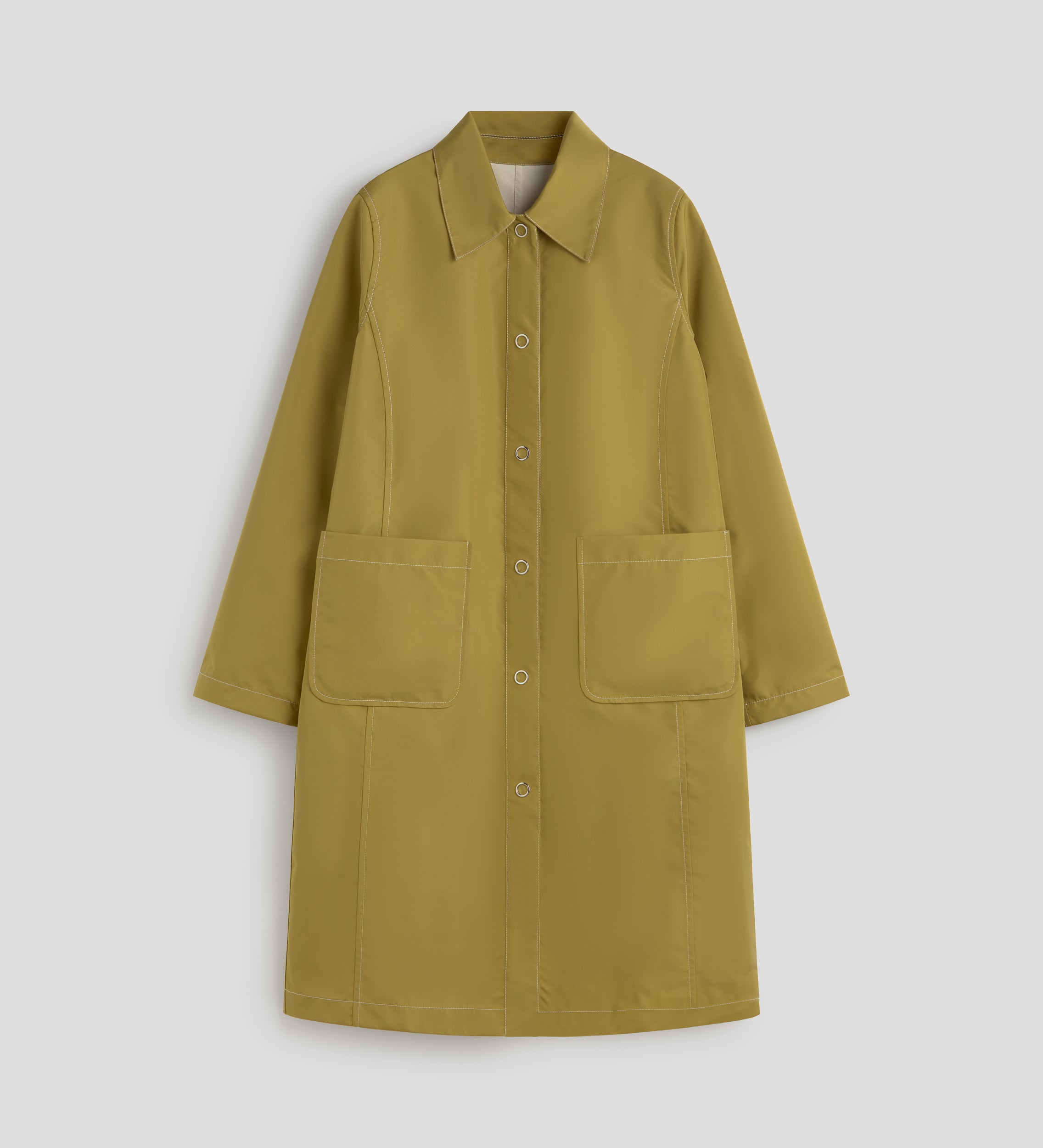 Parka larga reversible