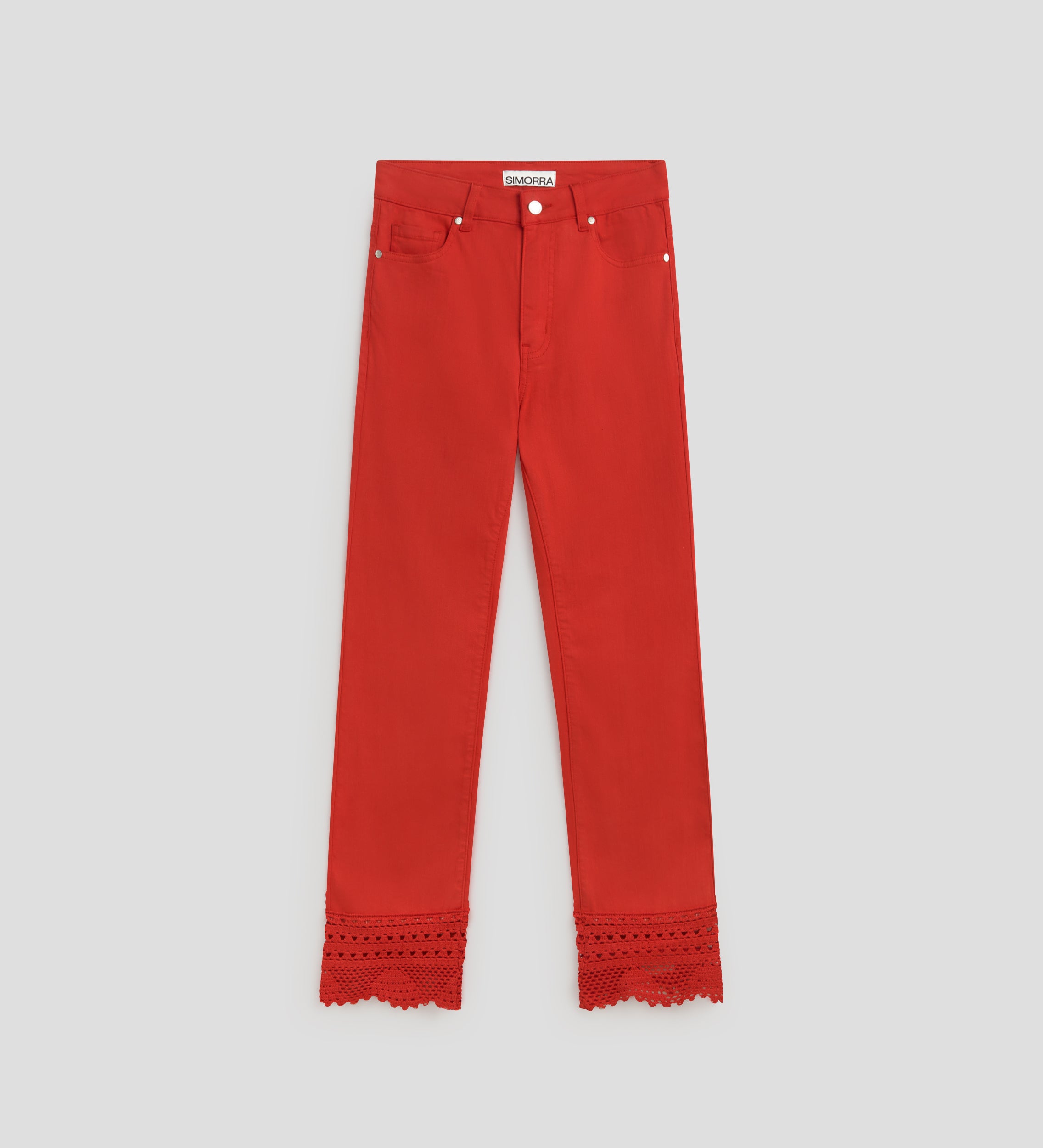 Pantalón bajo decorativo