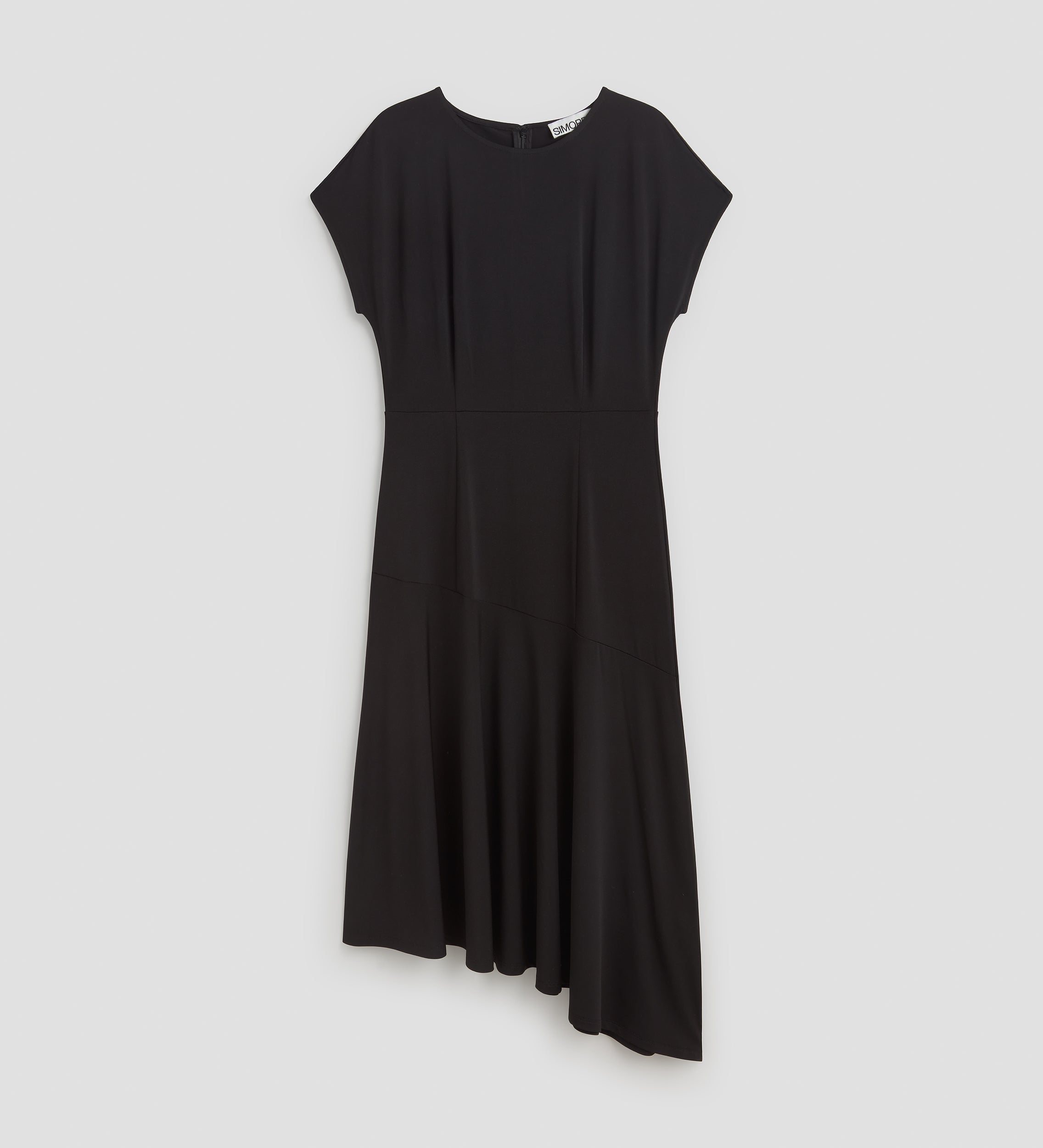 Vestido punto caído midi