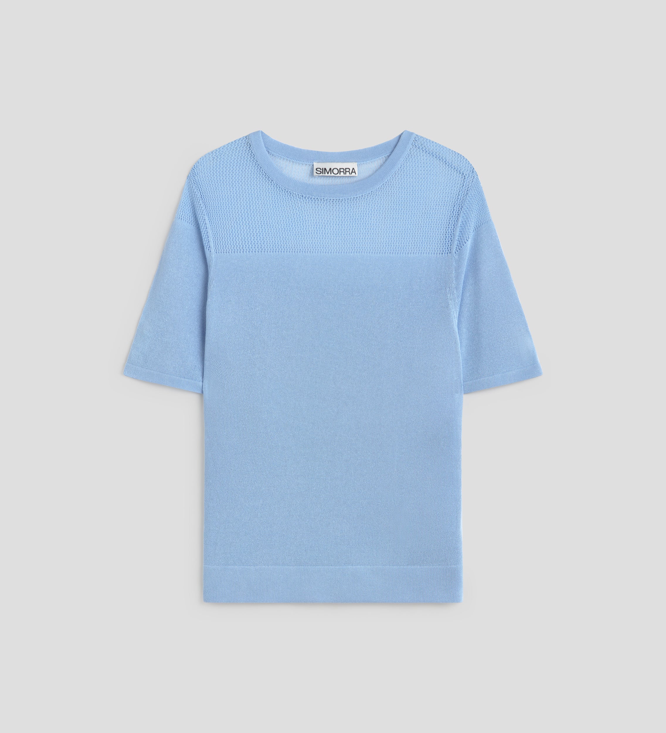 Short sleeve knitted top