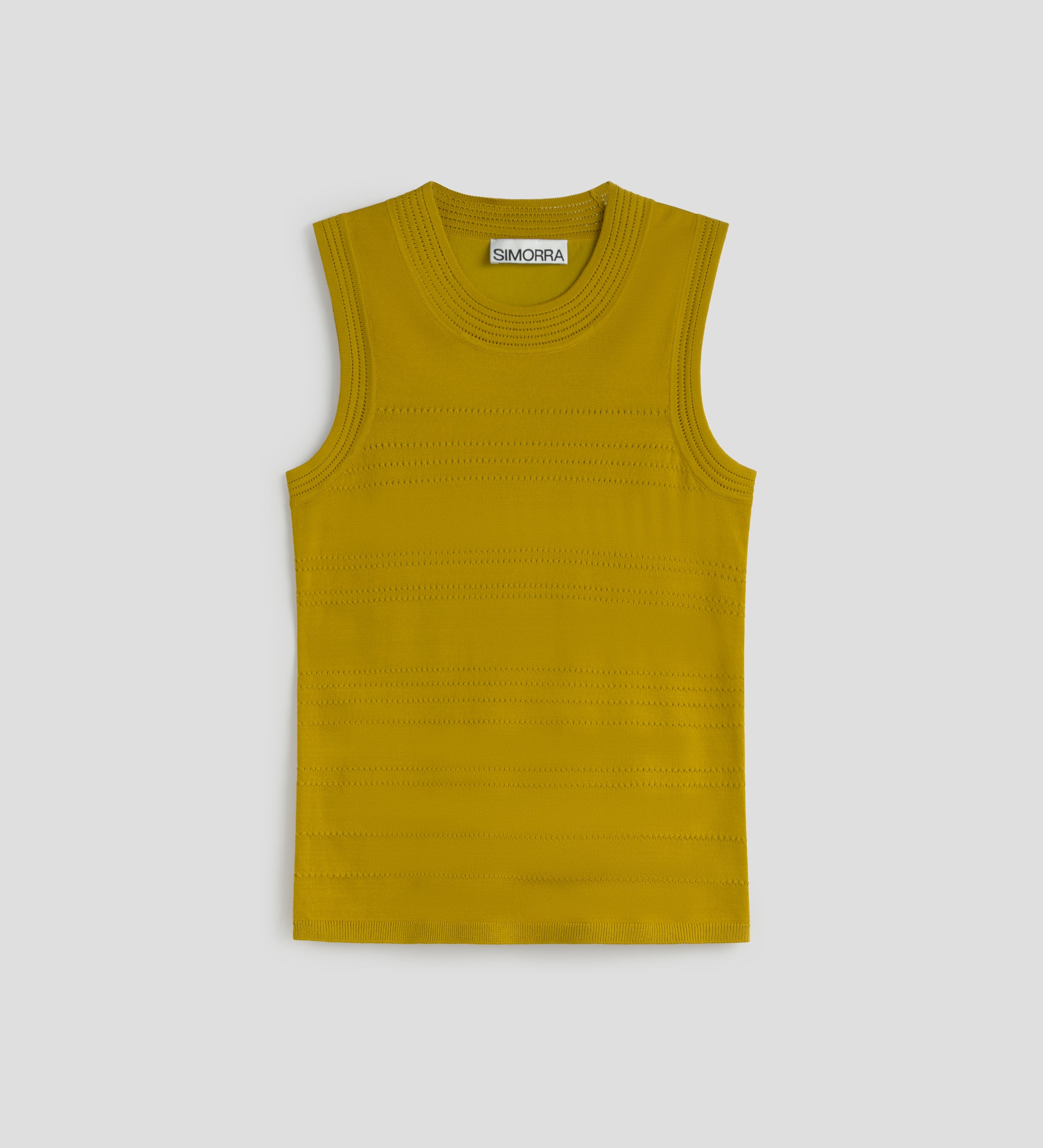 Micro openwork knit top