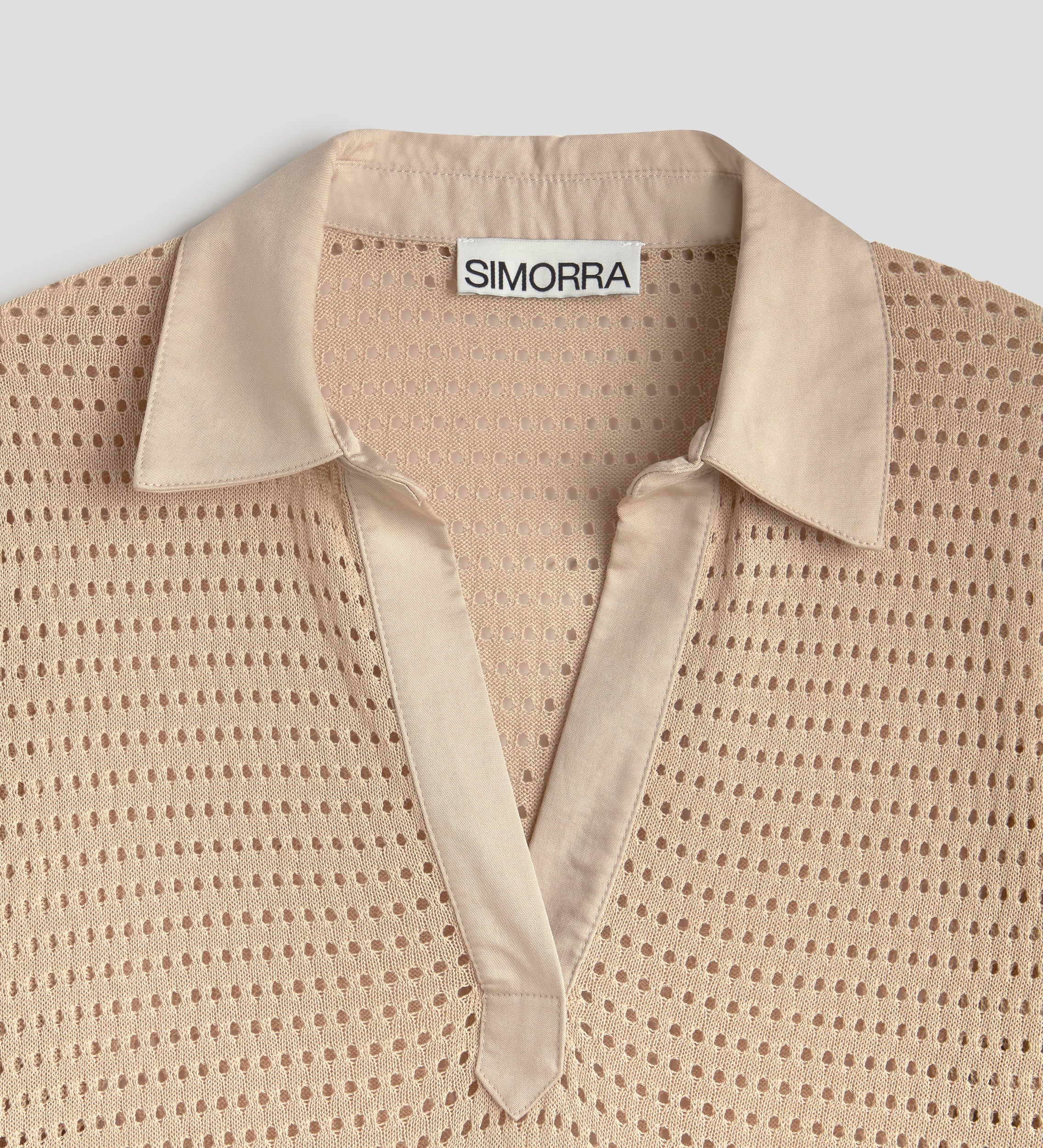 Maillot ajouré façon polo