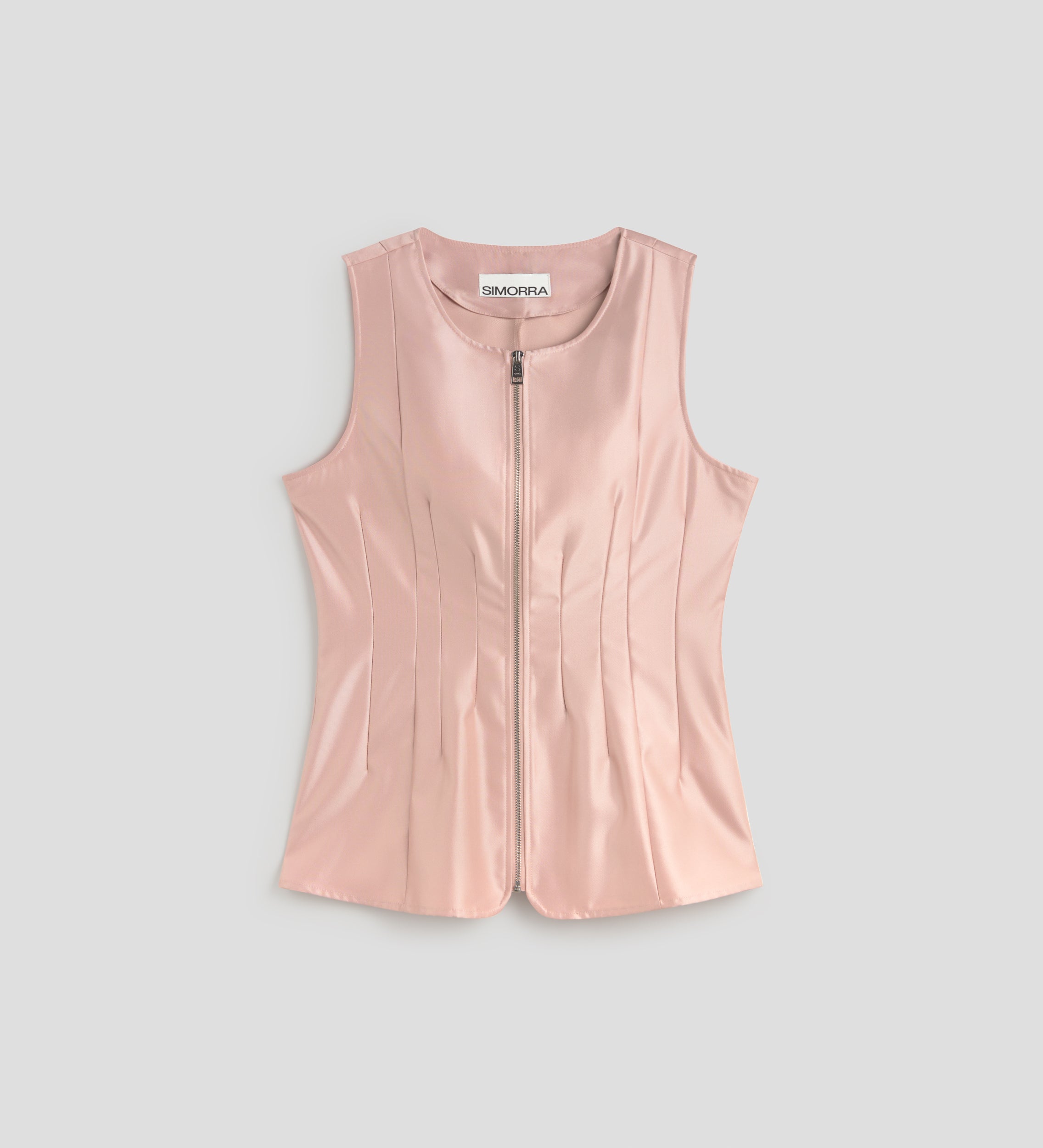 Chaleco entallado cremallera